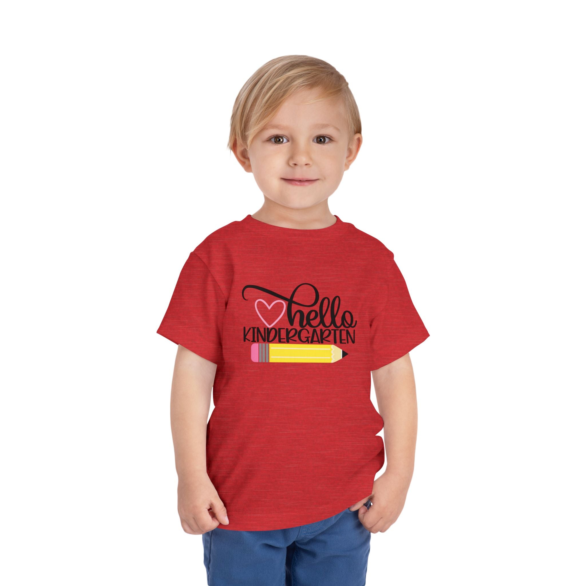 Hello Kindergarten Pencil Youth Tee | First Day of School T-Shirt | Cr8tive Designs