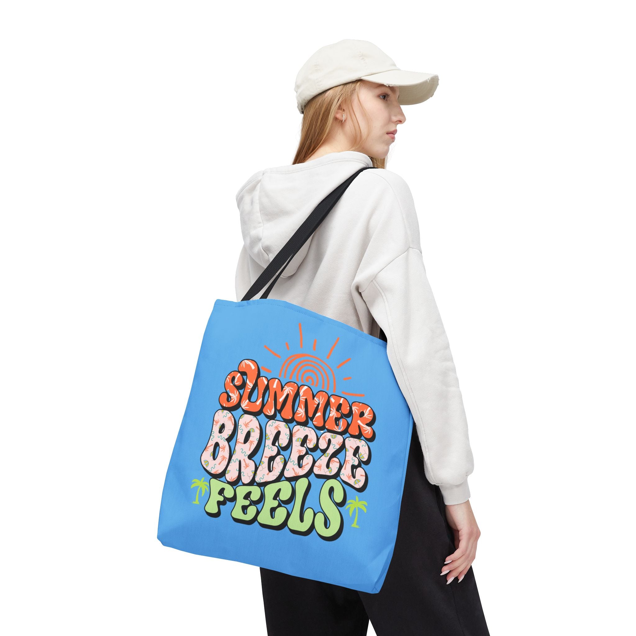 Summer Breeze Feels | Colorful Summer Tote Bag | Cr8tive Designs