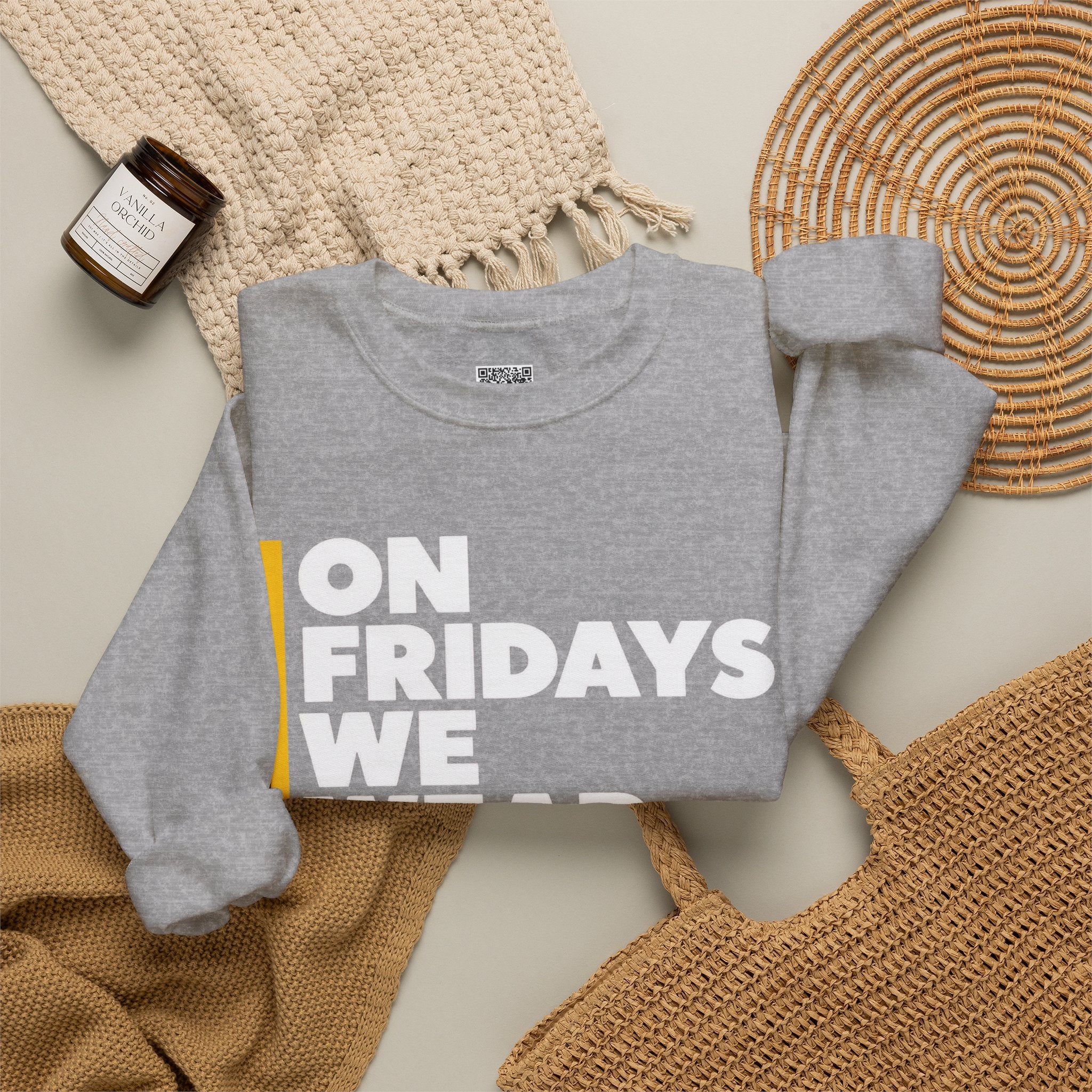 On Fridays We Wear Red Sweatshirt | Red Friday Football Game Day Crewneck | Cr8tive Designs