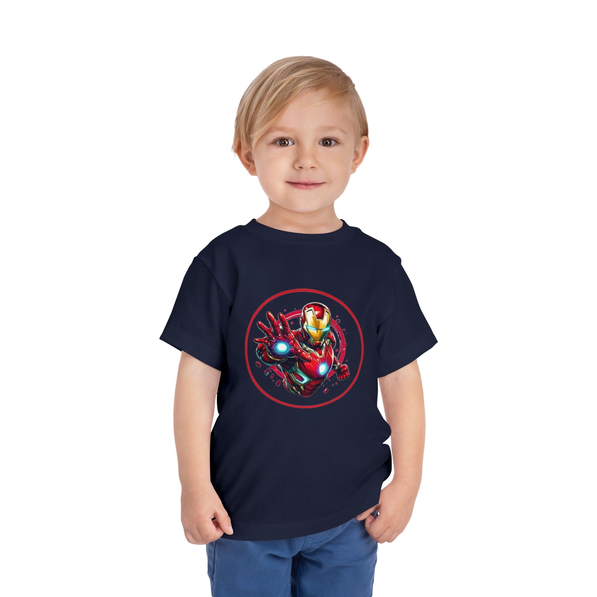 Red Masked Antihero Toddler Tee | Comic-Inspired Hero T-Shirt Design | Cr8tive Designs