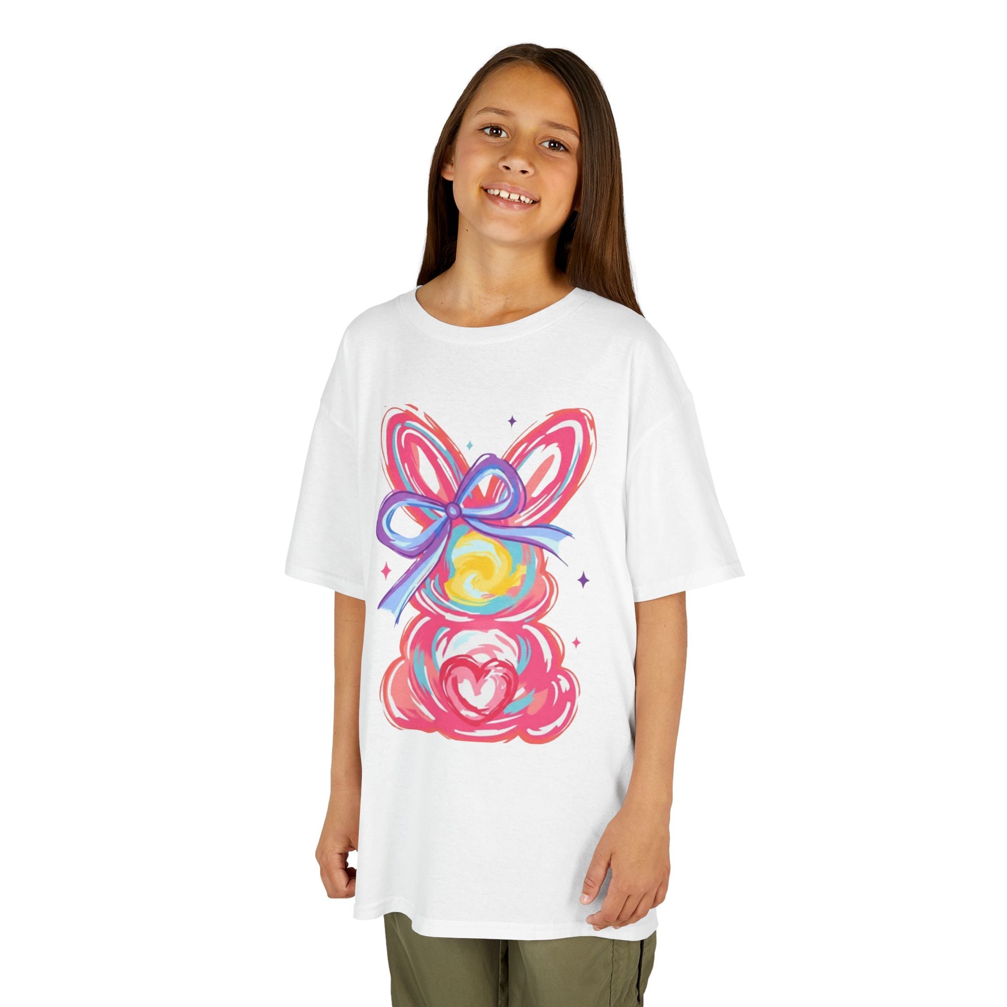 Kids Bunny Ribbon T‑Shirt