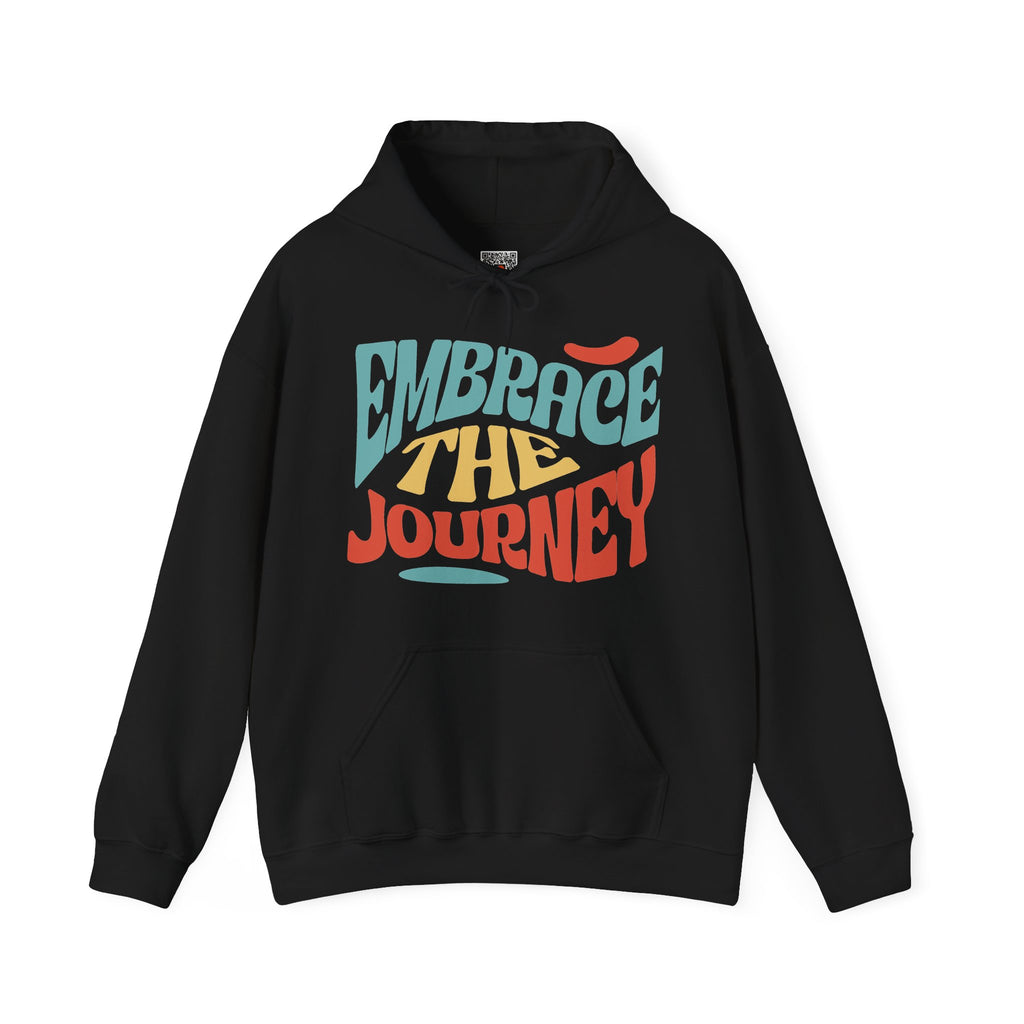 Embrace the Journey | Colorful Retro Motivational Hoodie | Cr8tive Designs