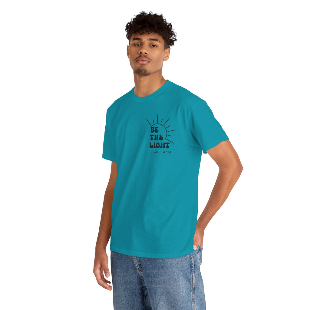 Be The Light Tee — Christian Inspirational T‑Shirt/Cr8tive Designs