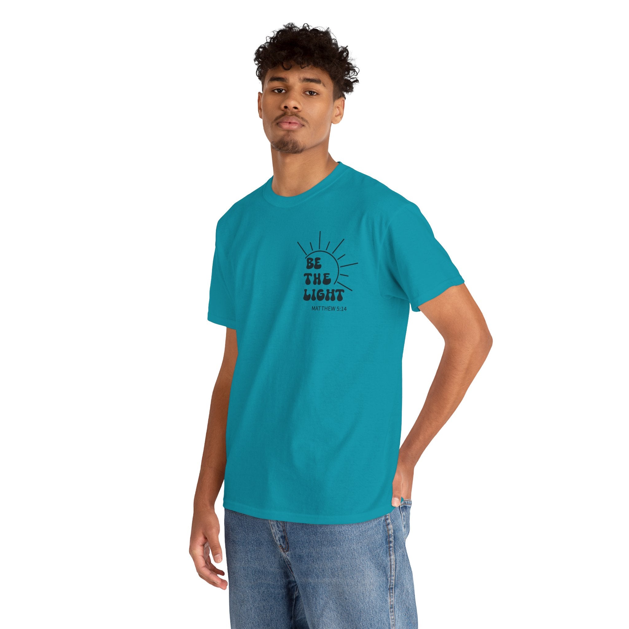 Be The Light Tee — Christian Inspirational T‑Shirt/Cr8tive Designs