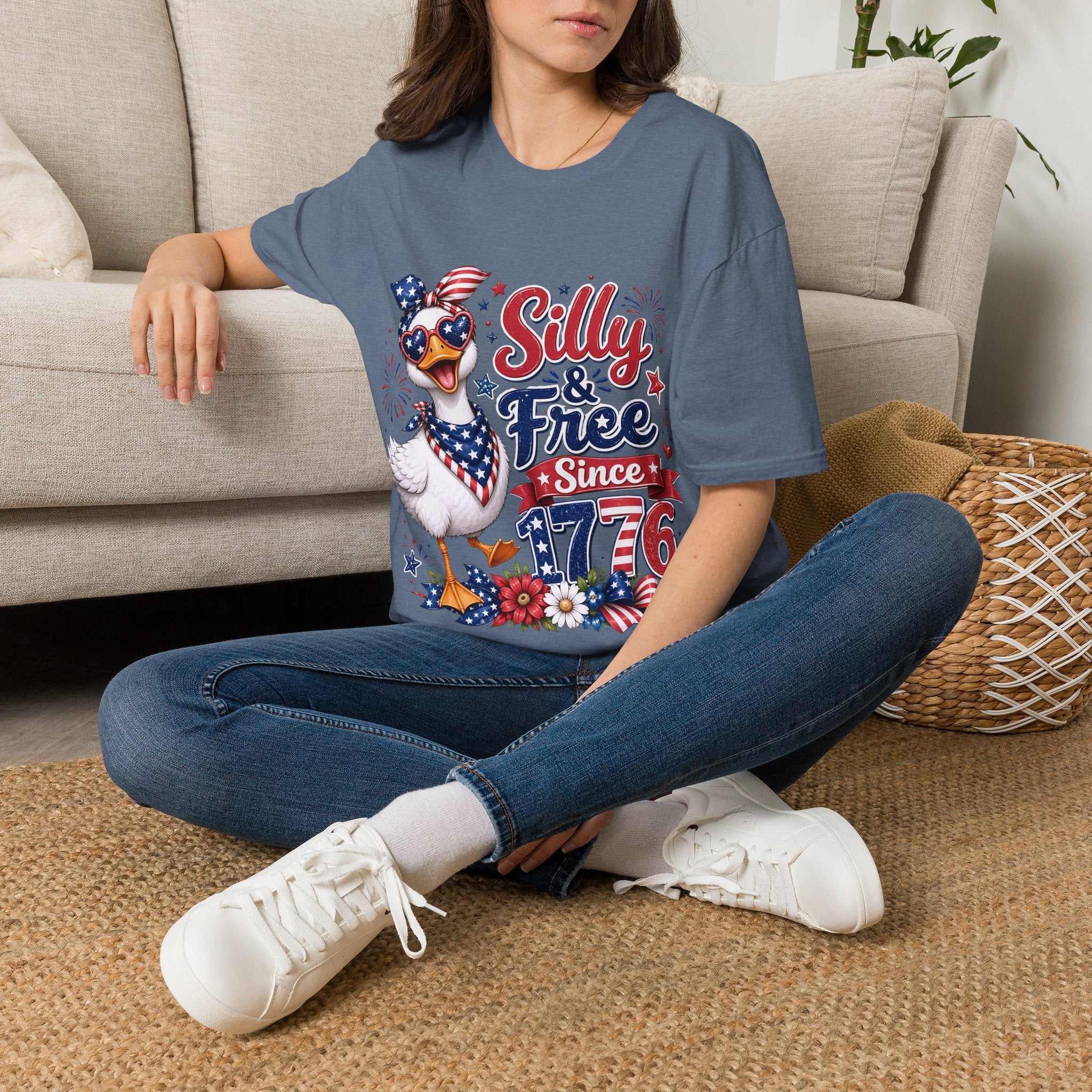 Silly & Free Since 1776 | Patriotic Duck Design | Cr8tive Designs