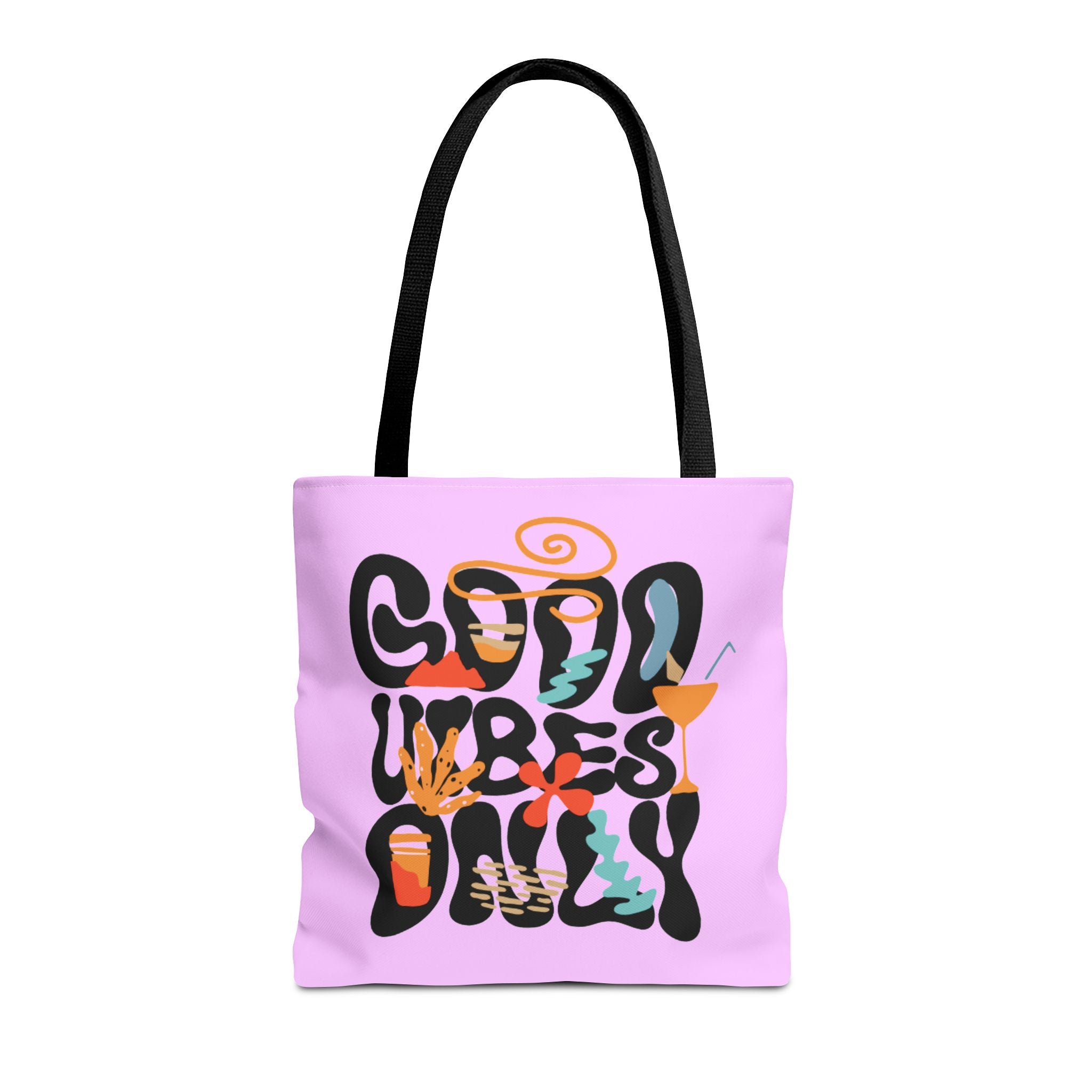 Chill Vibes Only | Groovy Retro Tote Bag | Cr8tive Designs