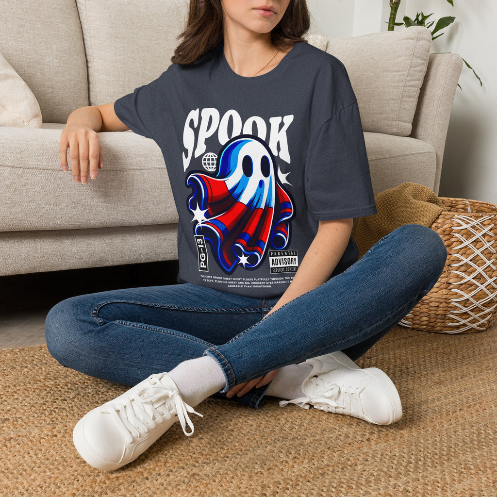 Spooky Retro Ghost T-Shirt | "SPOOK" Graphic Halloween Tee | Cr8tive Designs