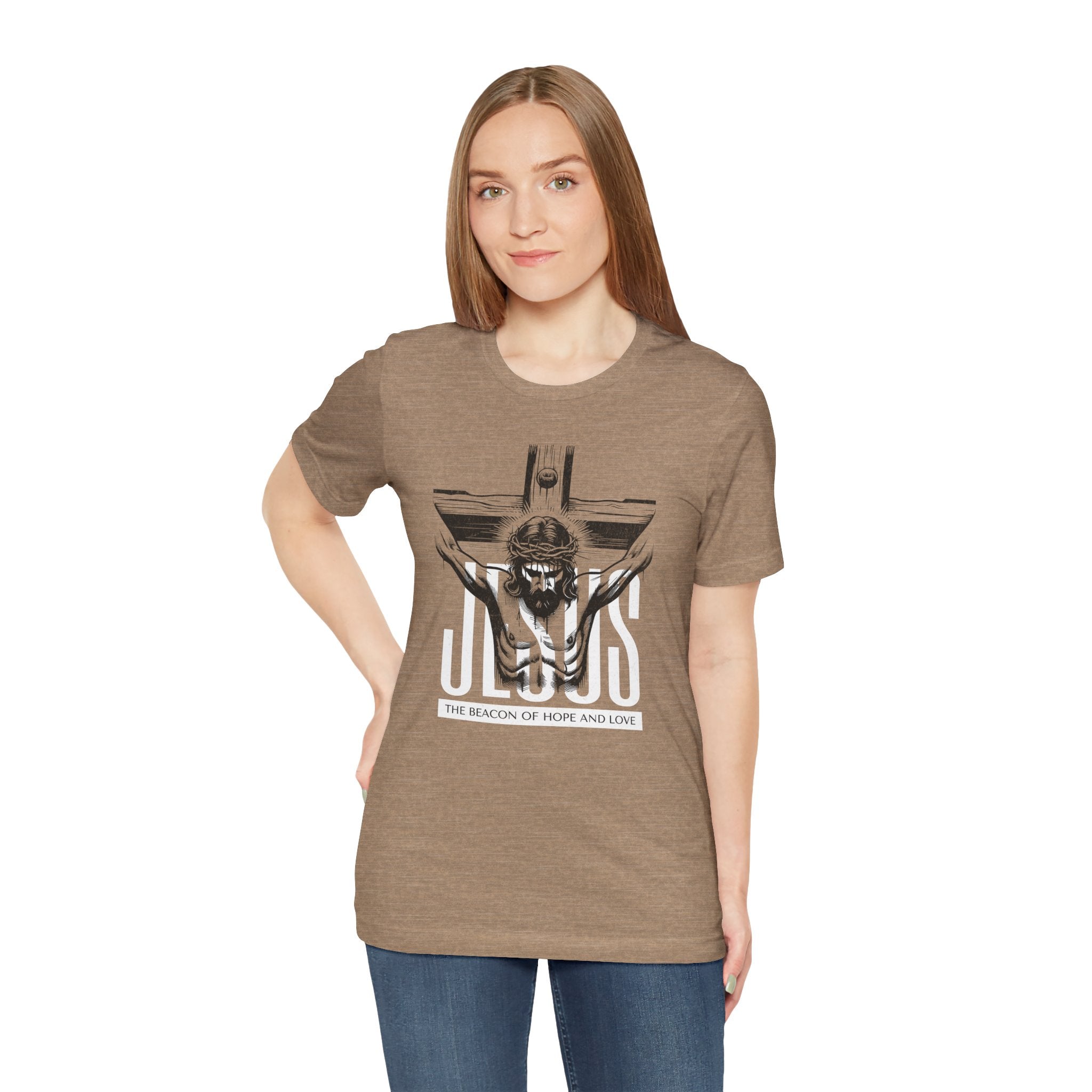Jesus Crucifix Tee | Christian Graphic T-Shirt | Cr8tive Designs