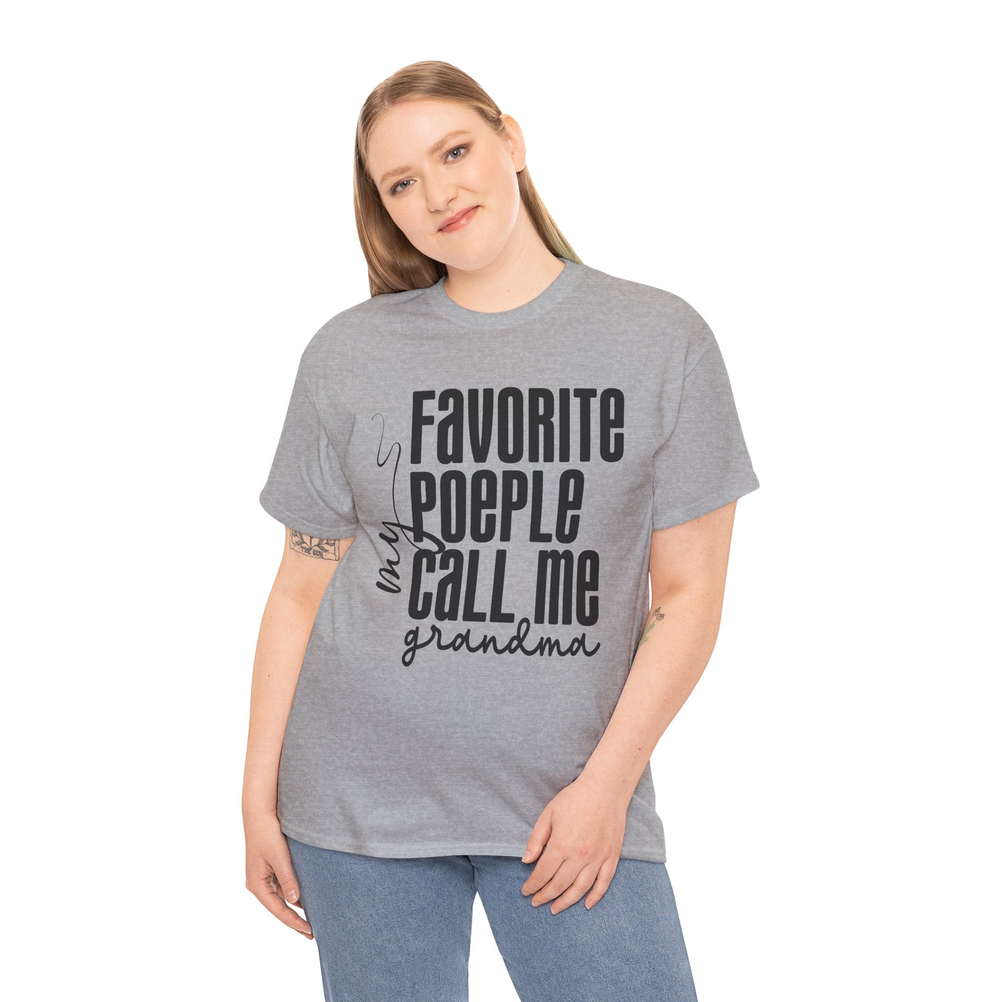 Favorite People Call Me Grandma Shirt – Sweet & Fun Grandmother Graphic Tee | Cr8tive Designs