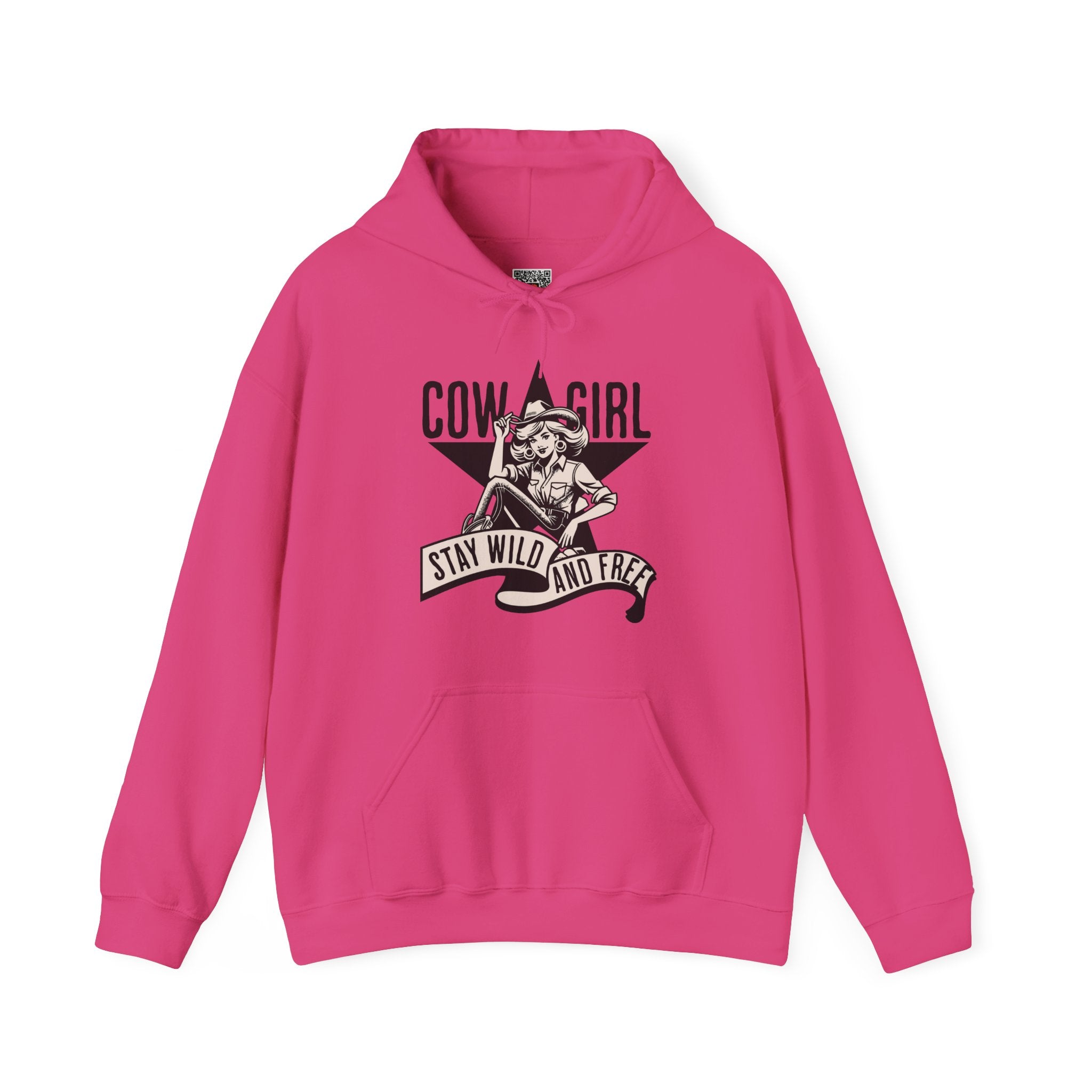 Cowgirl Stay Wild and Free | Vintage Western Hoodie | Cr8tive Designs
