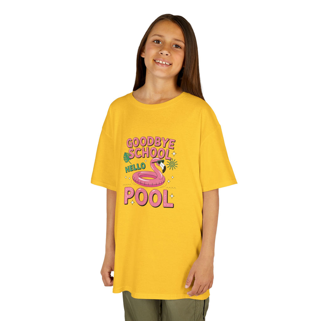 Goodbye School Hello Pool Shirt | Summer Break Kids Tee | Cr8tive Designs