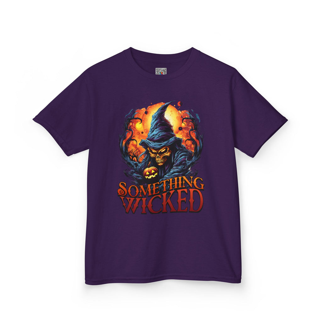 Kids T-Shirt "Something Wicked" Witch Graphic | Halloween Costume Tee | Cr8tive Designs