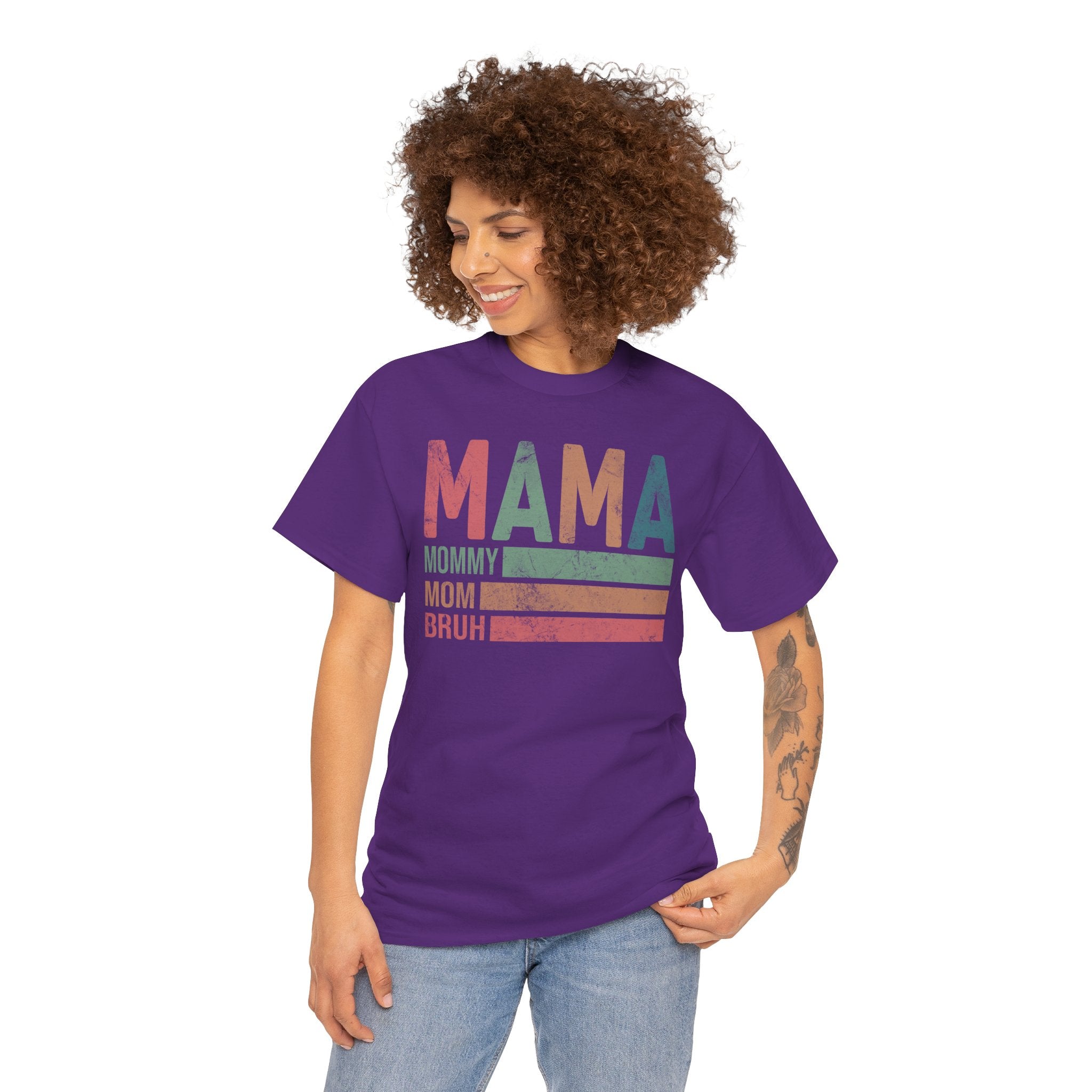 Mama Shirt – Funny Mom Life T-Shirt, “Mom Bruh” Graphic Tee | Cr8tive Designs