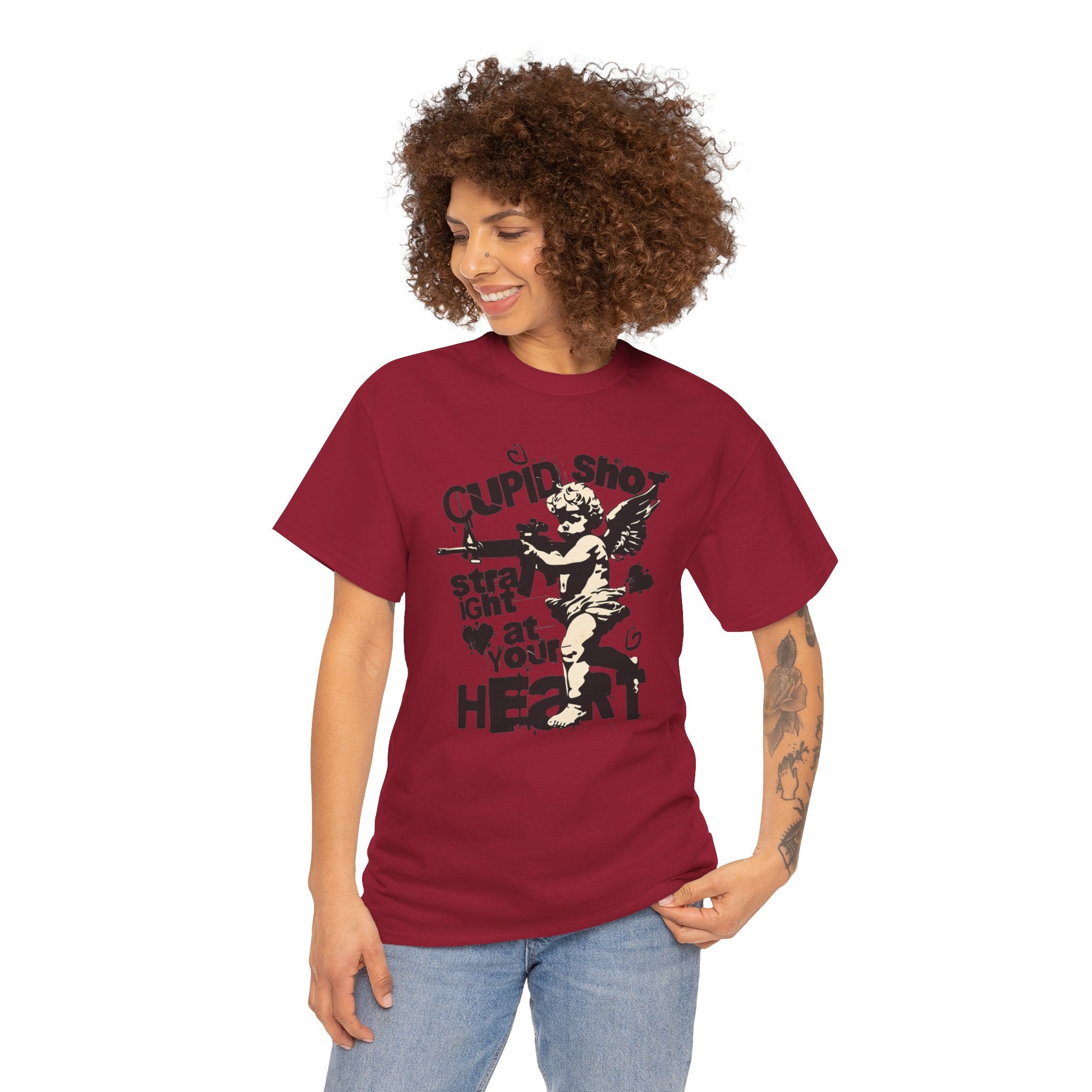 Cupid Shot Straight at Your Heart | Vintage Cupid Tshirt | Cr8tive Designs