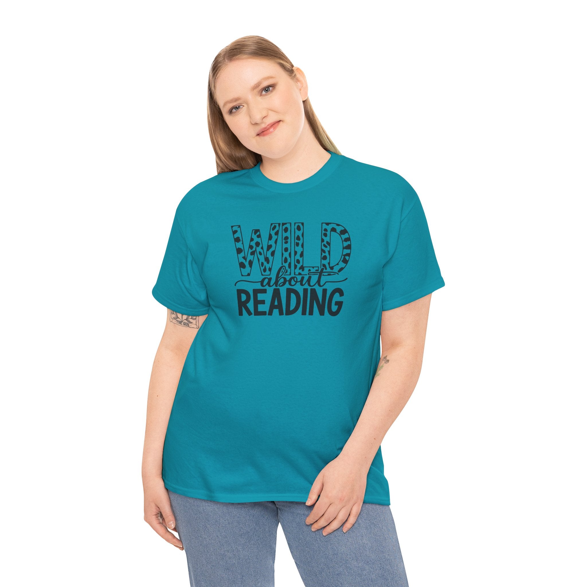 Wild About Reading Teacher Tee | Animal Print Book Lover T-Shirt | Cr8tive Designs