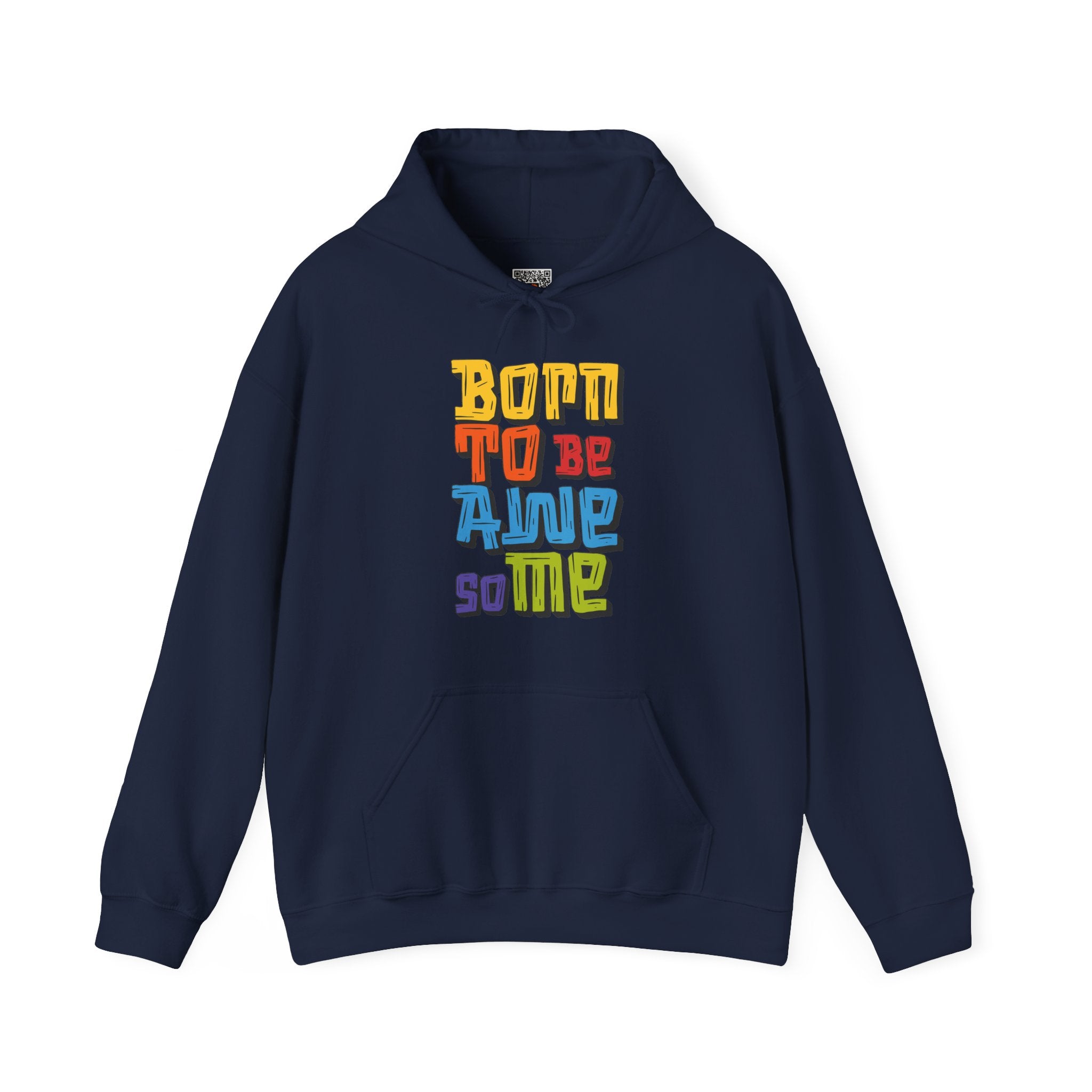 Born to Be Awesome | Colorful Retro Hoodie | Cr8tive Designs
