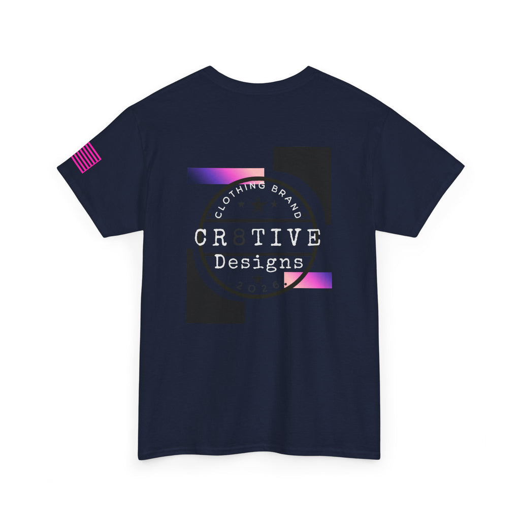Hot Pink Logo Graphic Tee/Cr8tive Designs