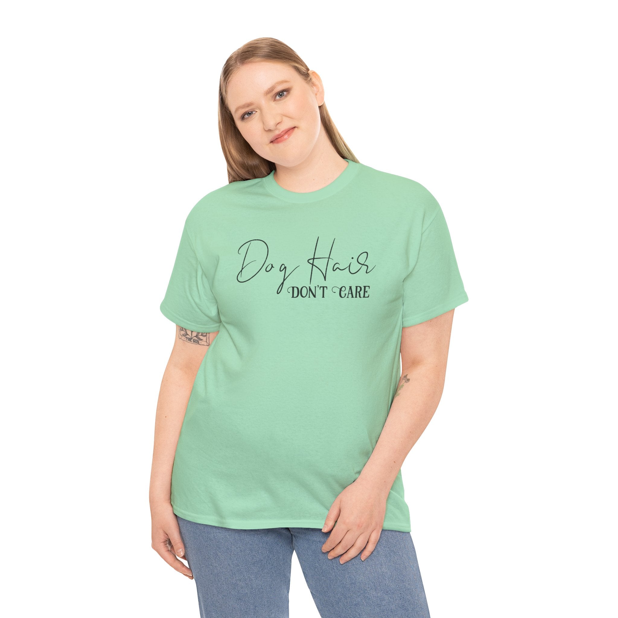 Dog Hair Don’t Care Tee | Funny Dog Lover Shirt | Cr8tive Designs