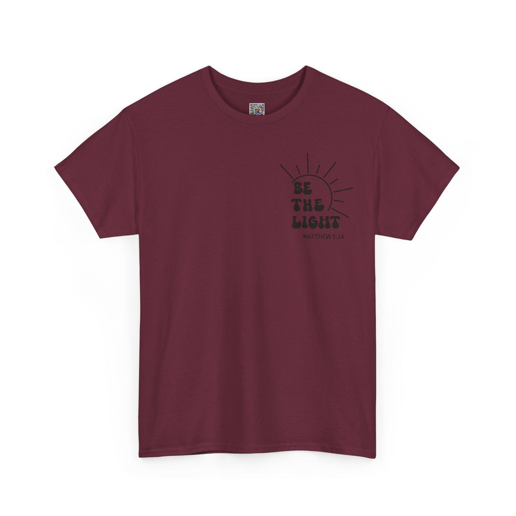 Be The Light Tee — Christian Inspirational T‑Shirt/Cr8tive Designs