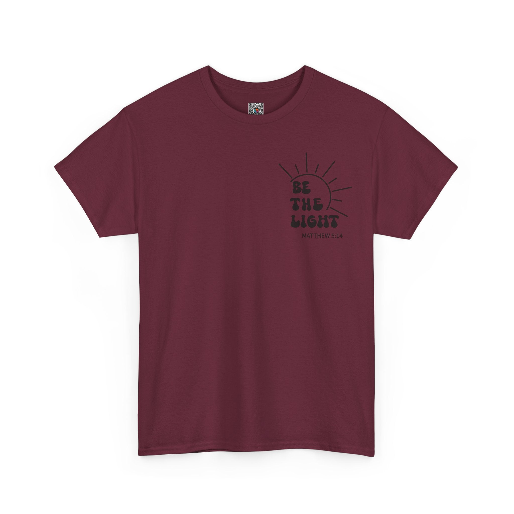 Be The Light Tee — Christian Inspirational T‑Shirt/Cr8tive Designs