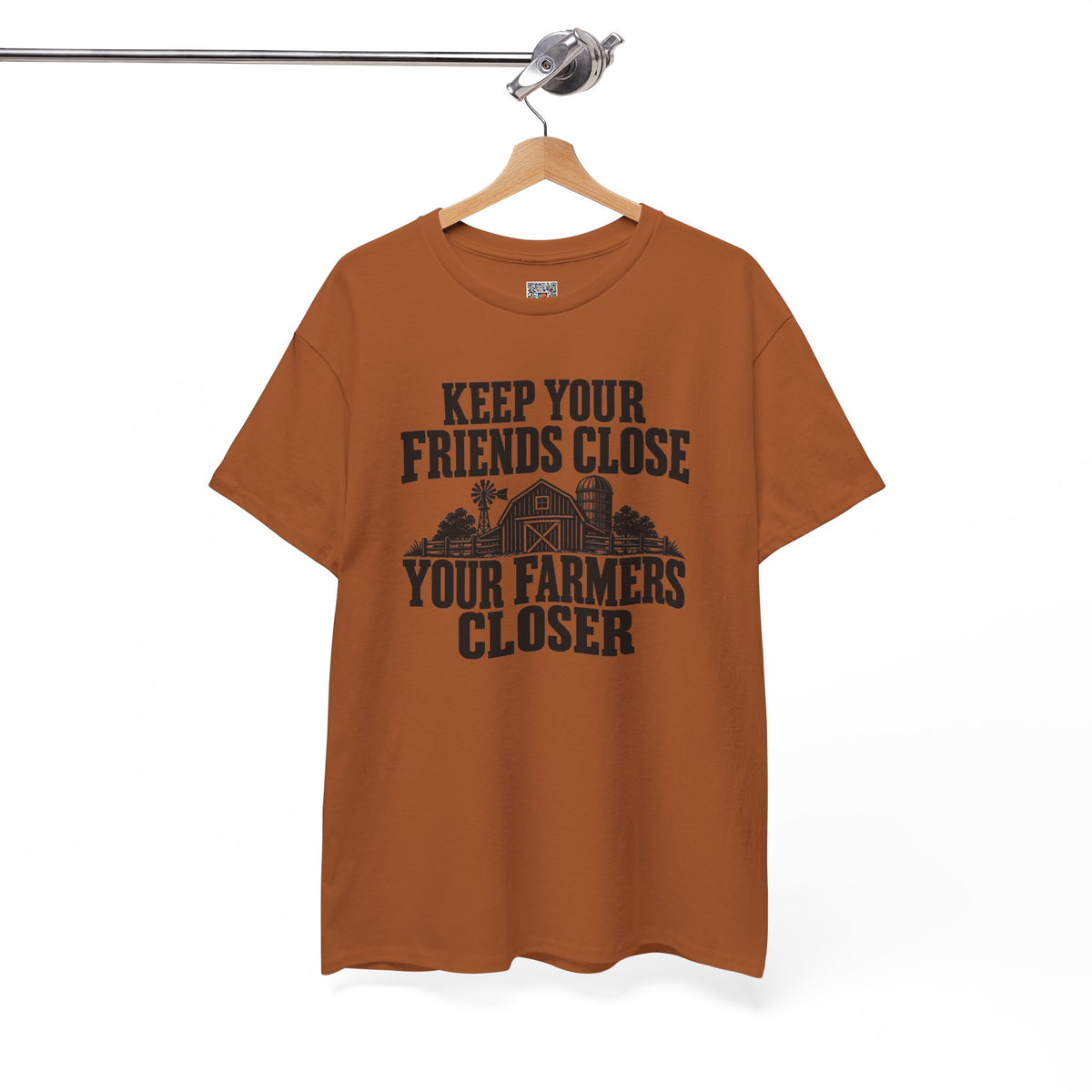 Keep Your Friends Close Your Farmers Closer T-Shirt | Rustic Barn Agriculture Tee | Cr8tive Designs