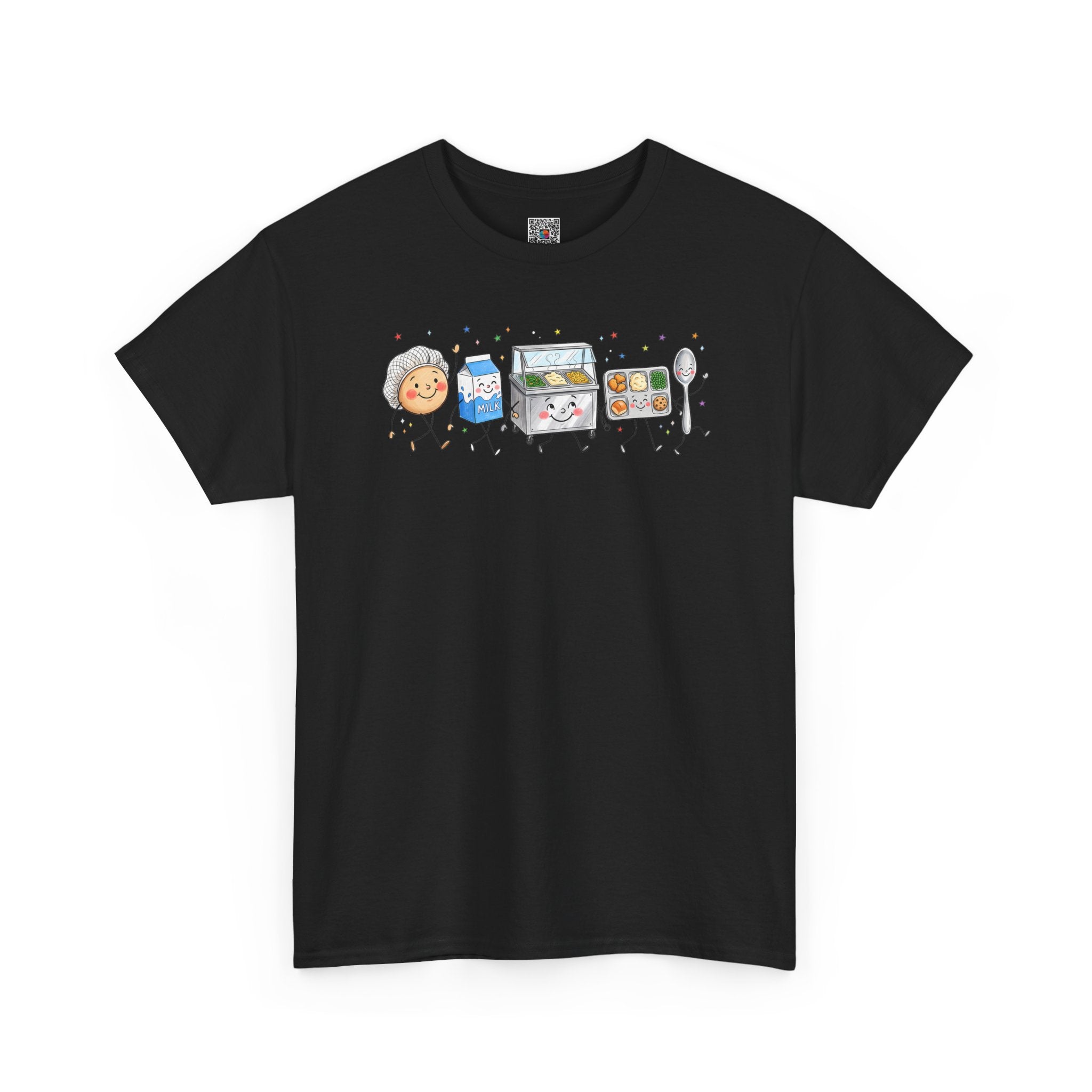Lunch Crew Graphic Tee | Cute Foodie Character T-Shirt | Cr8tive Designs