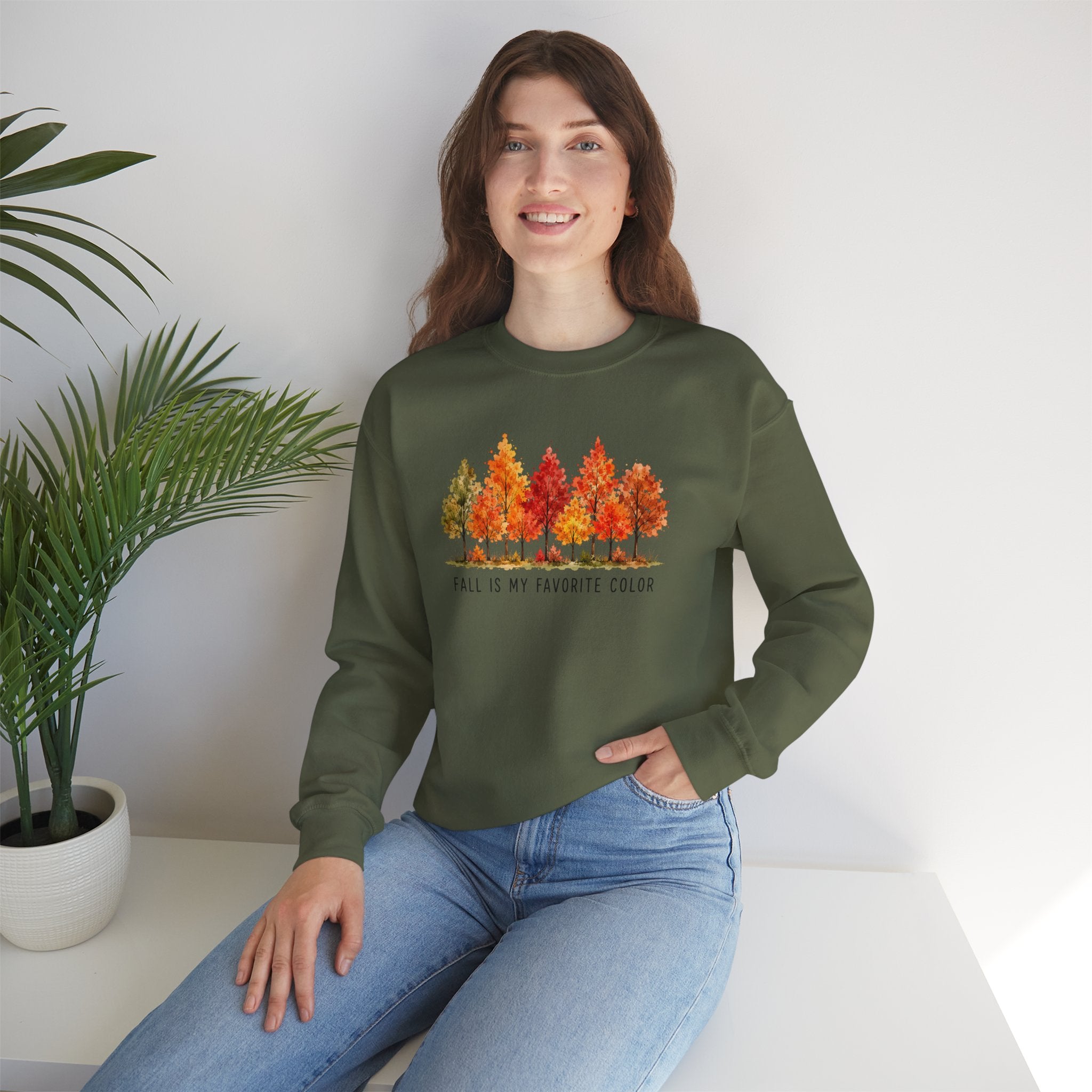 Fall Is My Favorite Color Sweatshirt | Cozy Autumn Foliage Sweatshirt | Cr8tive Designs