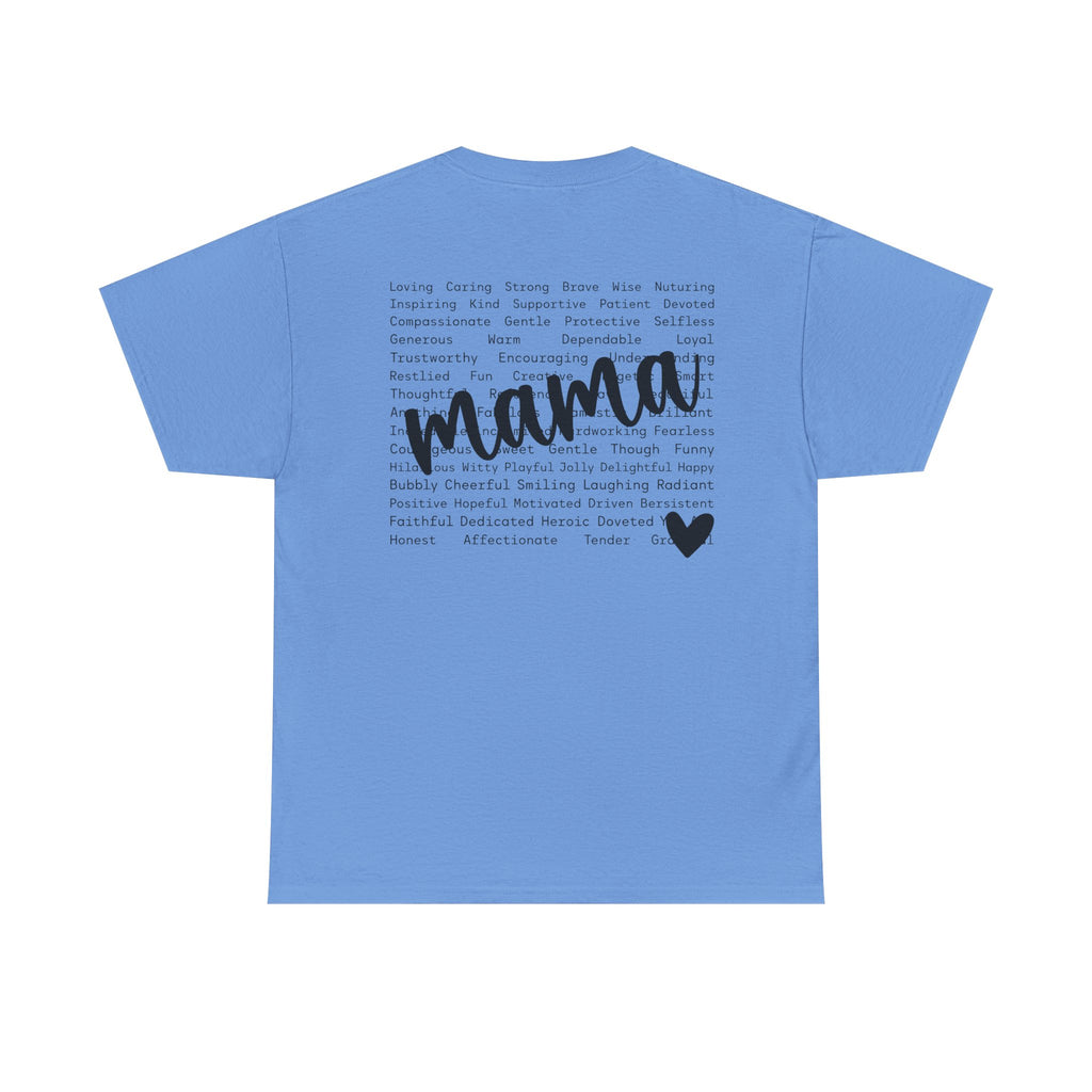 Mama Script Tee – Inspirational Motherhood Shirt, Soft Minimalist Mom Graphic T-Shirt | Cr8tive Designs
