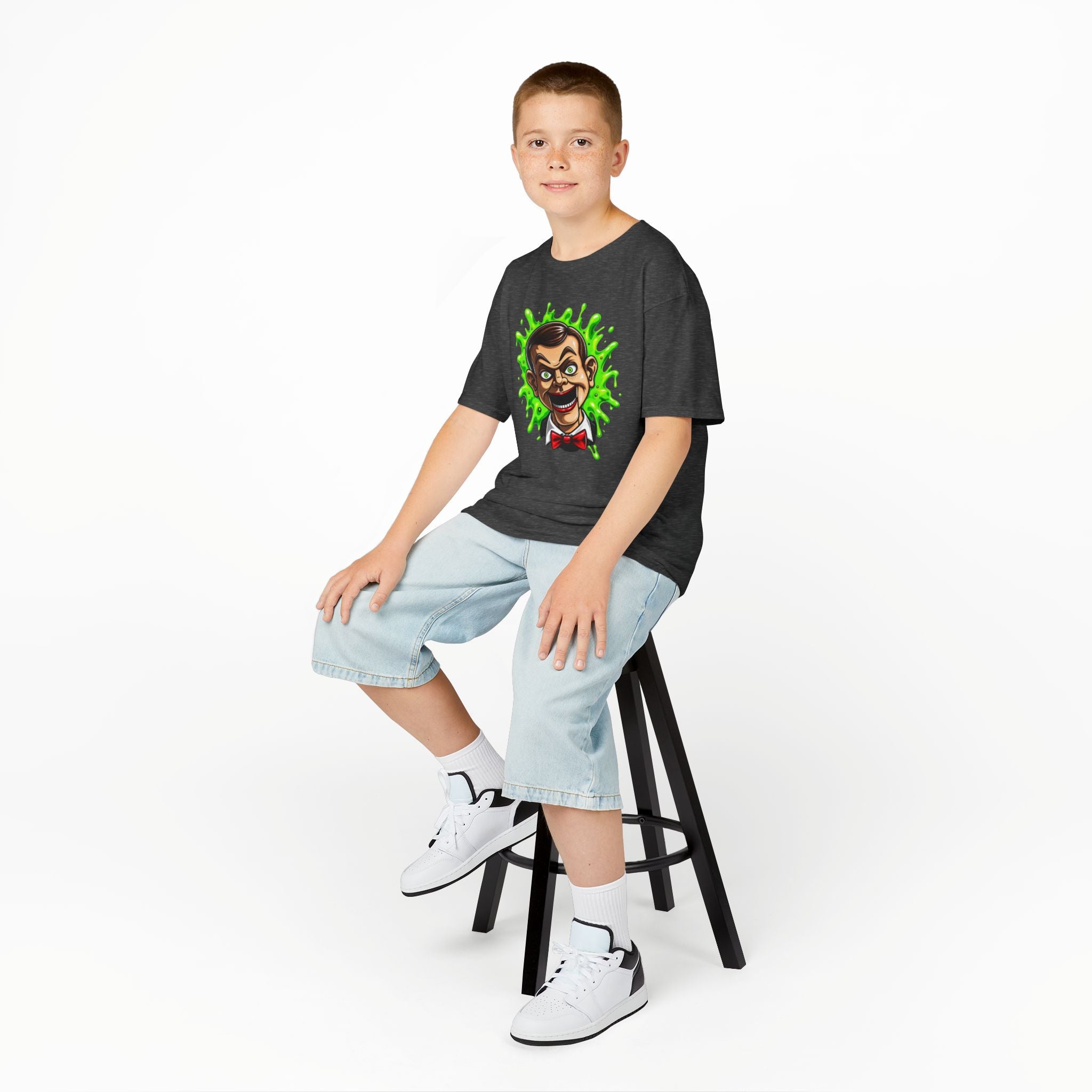 Slappy Dummy Green Slime Tee | Vintage 90s Spooky Kids T-Shirt | Cr8tive Designs