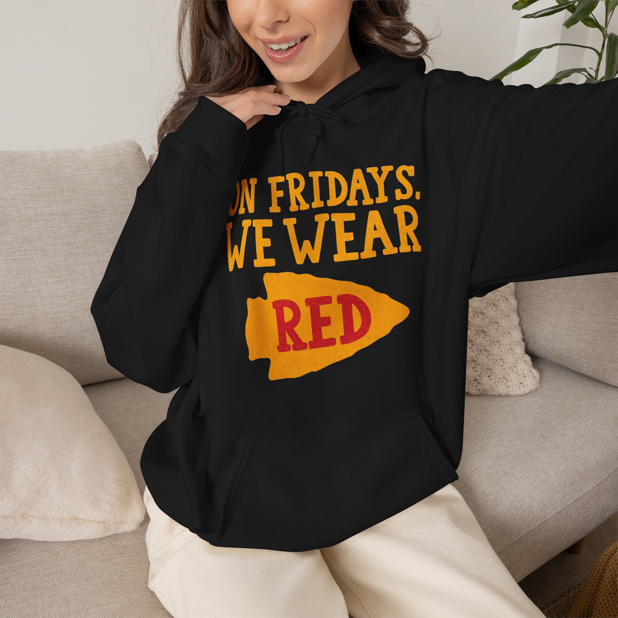 On Fridays We Wear Red | Kansas City Football Hoodie | Cr8tive Designs