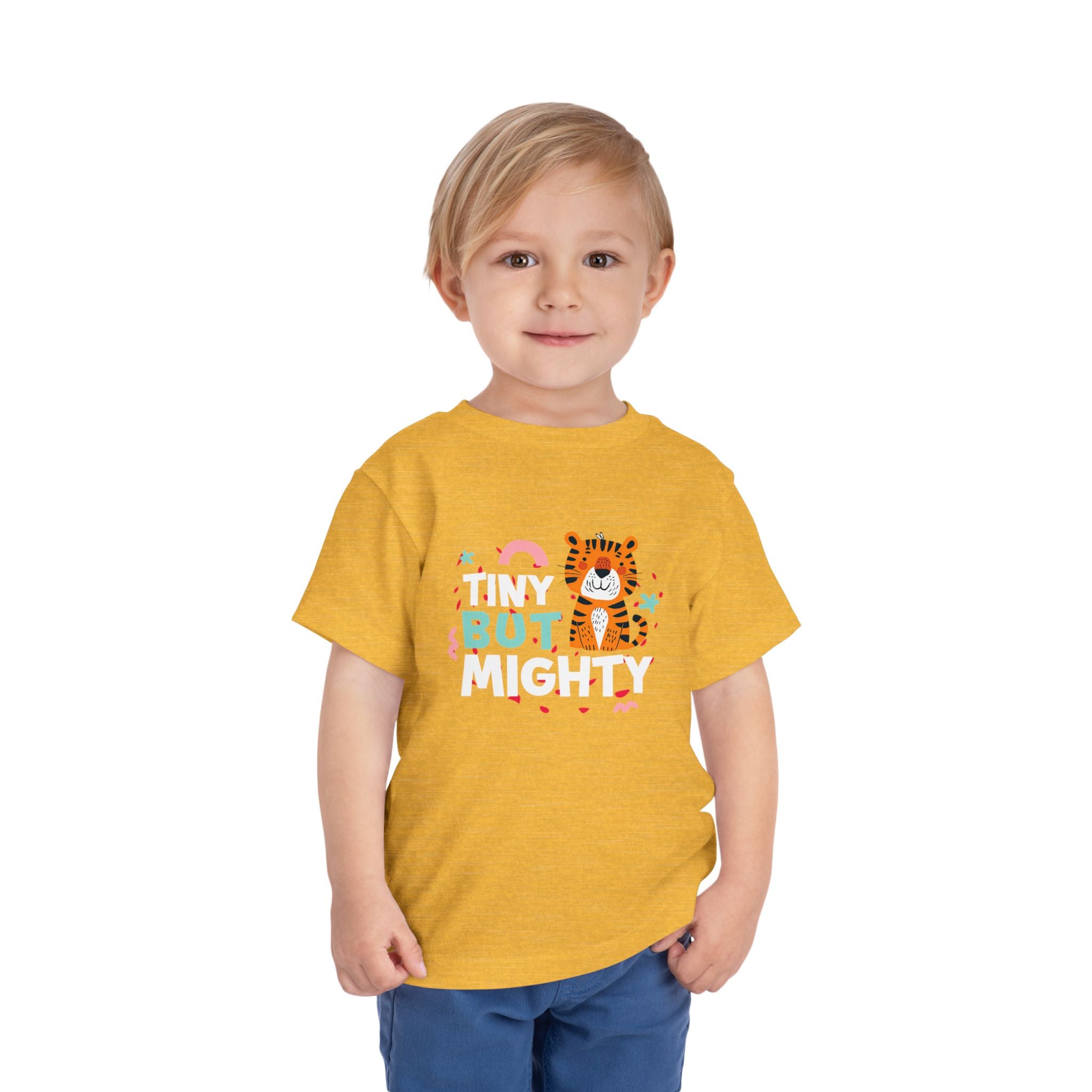 Tiny But Mighty Tee | Cute Kids Tiger Graphic T-Shirt | Cr8tive Designs