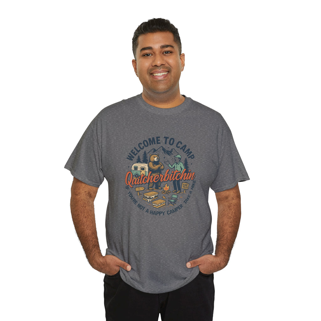 Welcome to Camp Lake Vibes | Retro Camping Graphic Tee | Cr8tive Designs