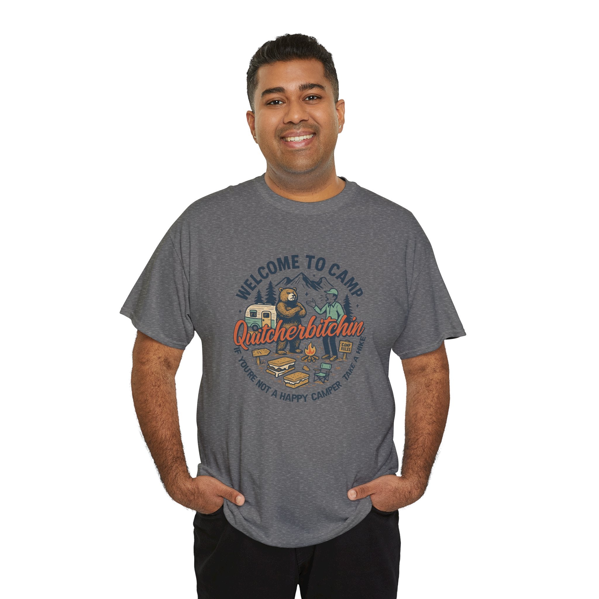 Welcome to Camp Lake Vibes | Retro Camping Graphic Tee | Cr8tive Designs