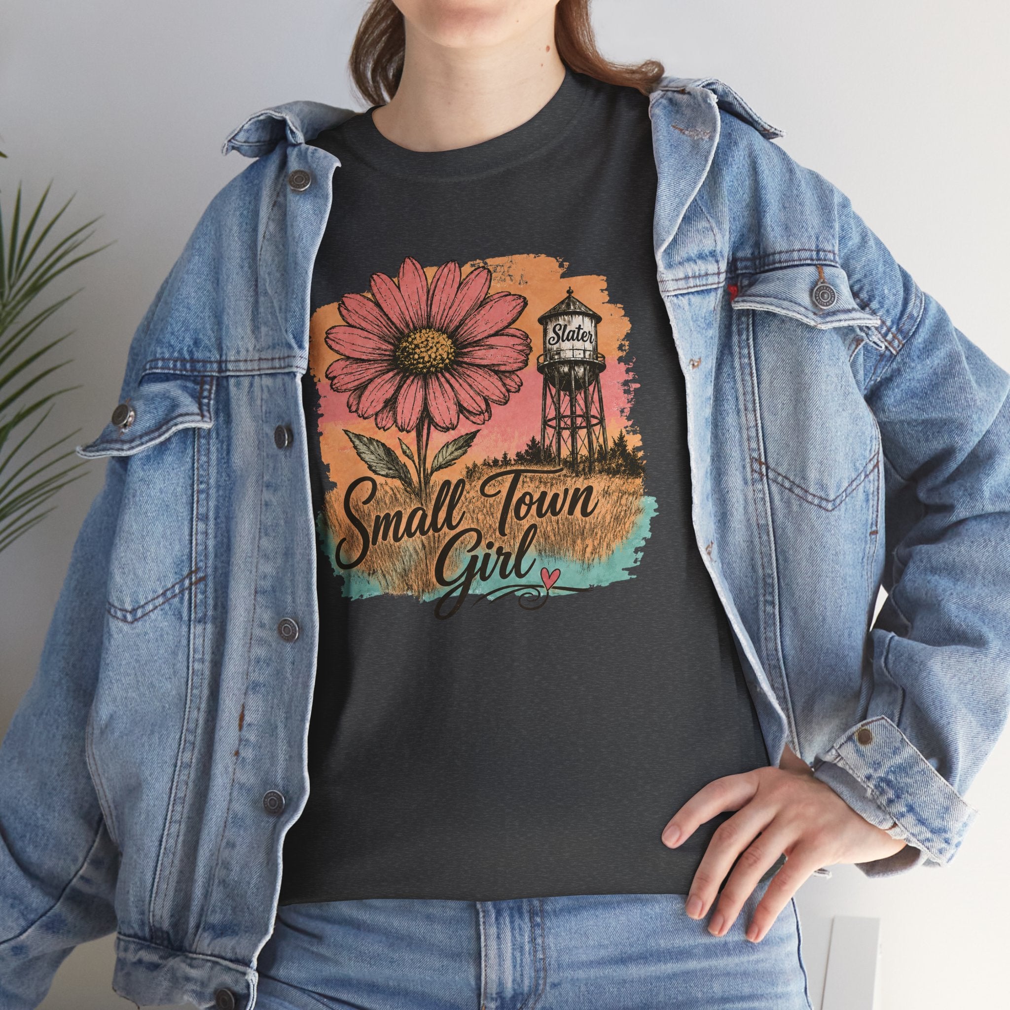 Small Town Girl Wildflower Tee | Rustic Country Graphic Shirt | Cr8tive Designs