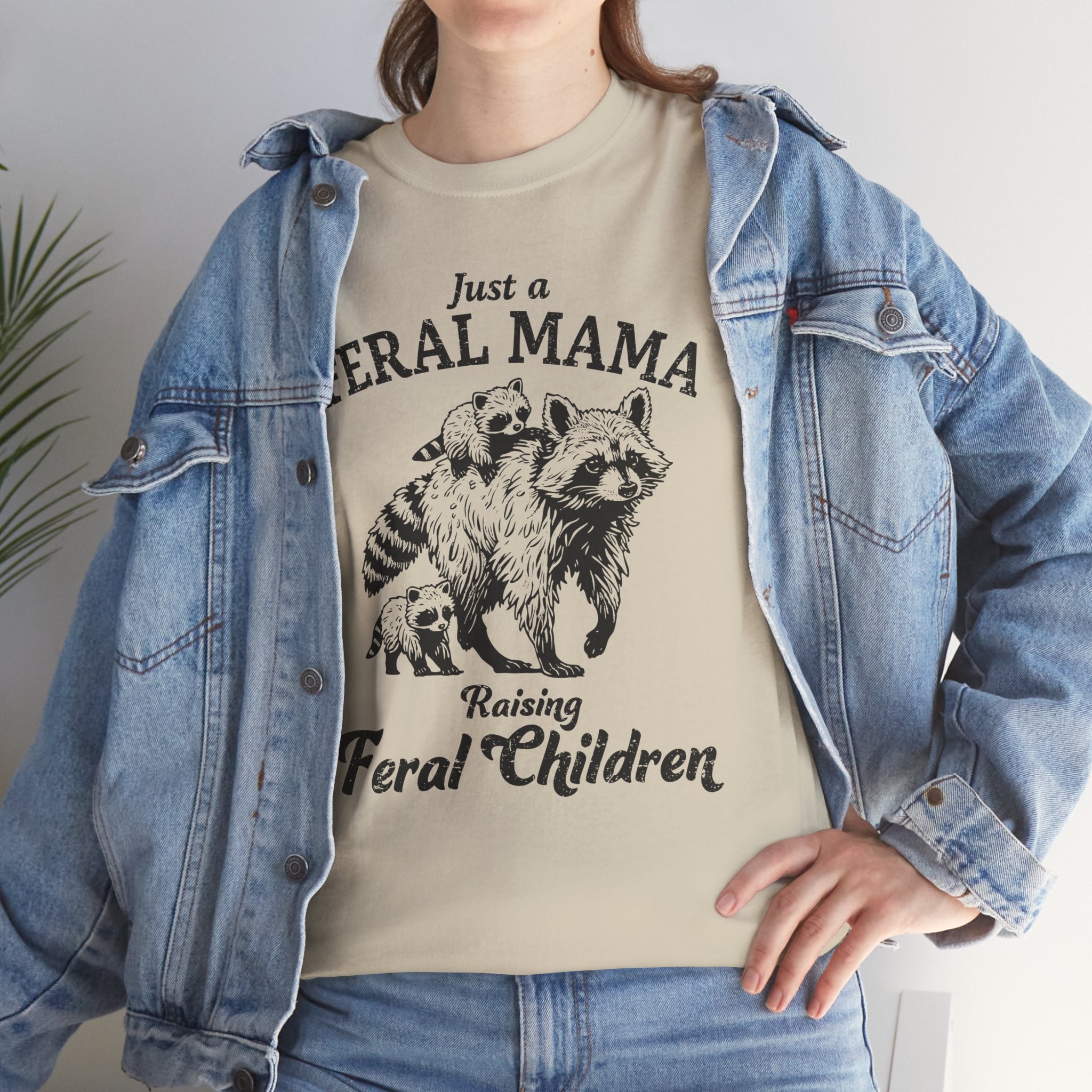 Feral Mama Graphic Tee – Funny Mom Life Shirt, Raising Feral Children Tee | Cr8tive Designs