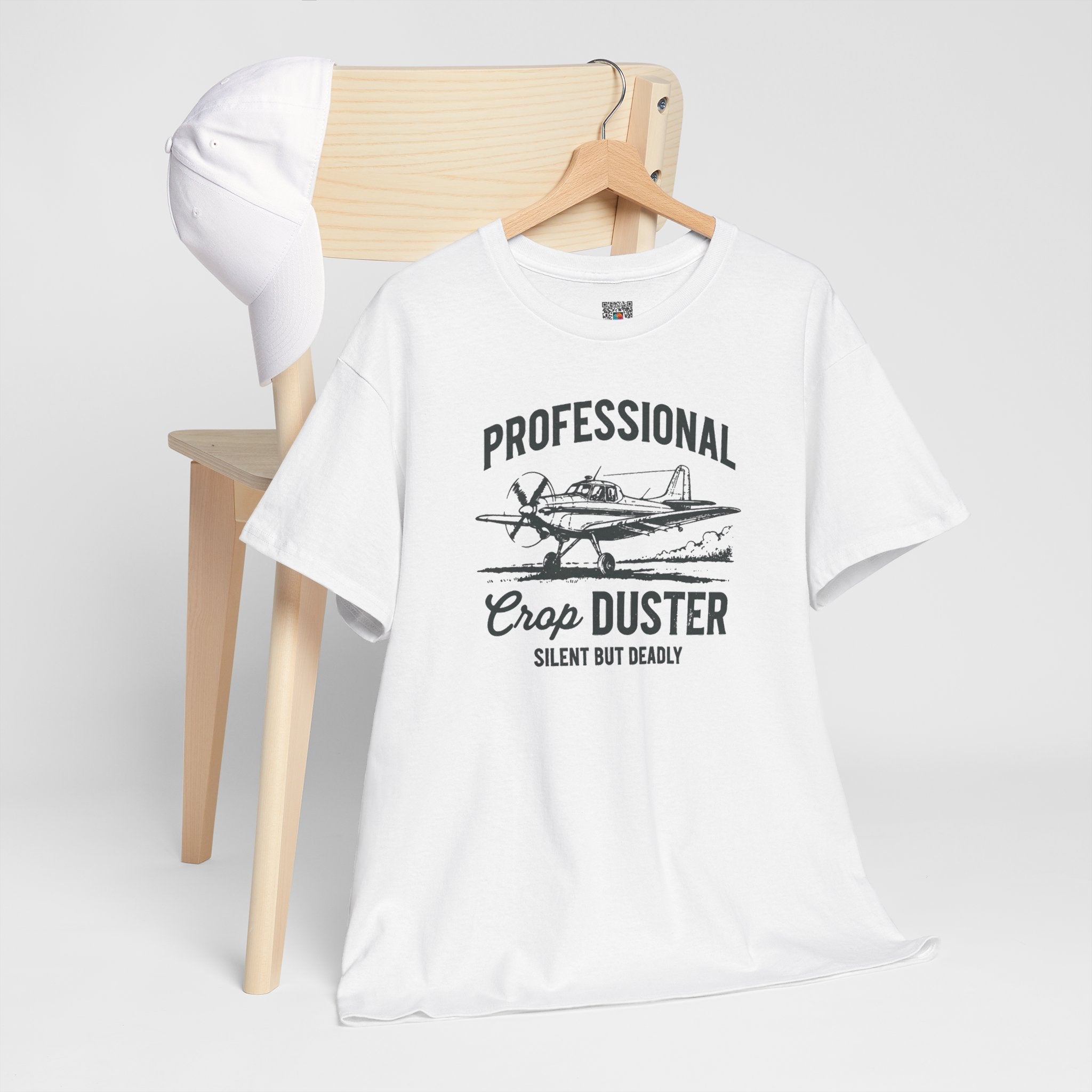 Professional Crop Duster T-Shirt | Funny Airplane Humor Dad Joke Tee | Cr8tive Designs
