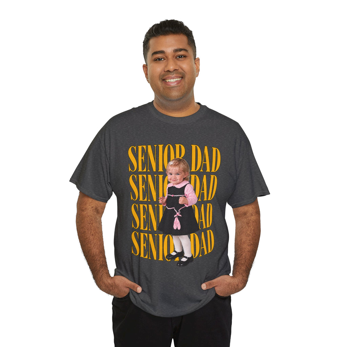 Custom Senior Dad T-Shirt – Personalized Photo Design