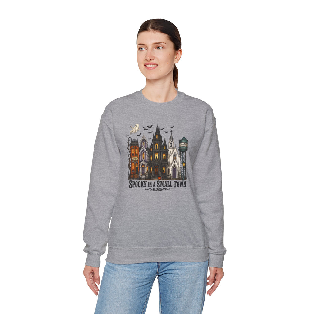 Spooky in a Small Town Sweatshirt | Vintage Slater Haunted House Crewneck | Cr8tive Designs