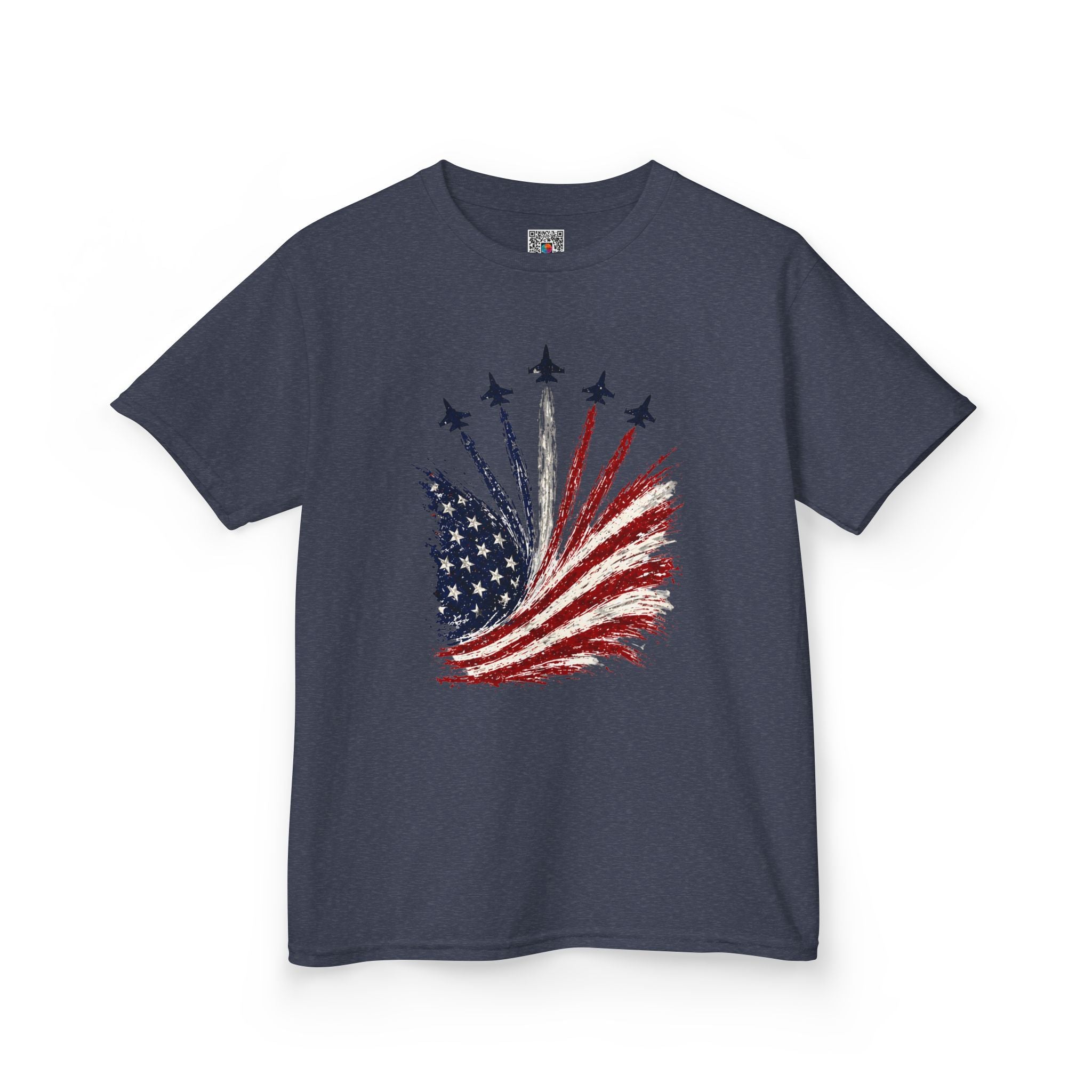 Kids American Flag Tee | Patriotic Stars and Stripes Design | Cr8tive Designs