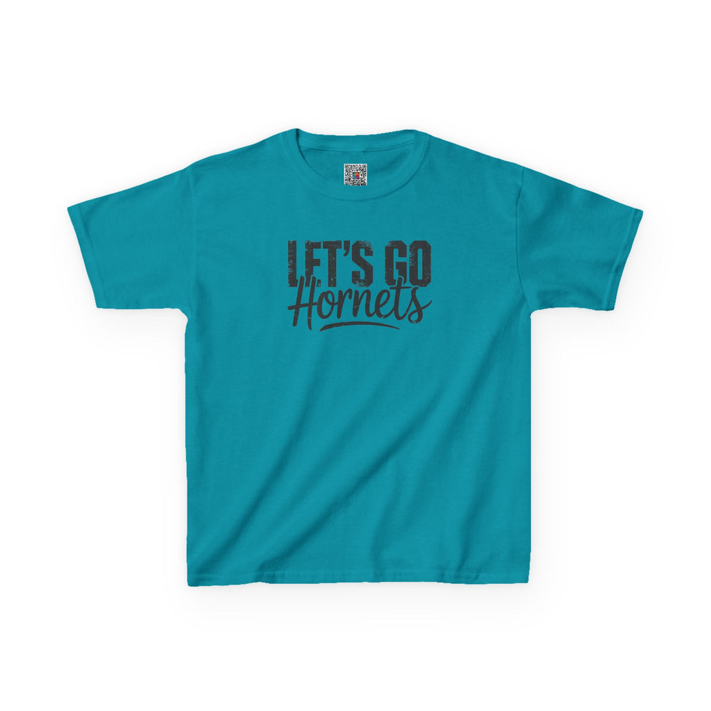 Let's Go Hornets Youth Graphic T-Shirt | School Spirit Mascot Tee | Cr8tive Designs