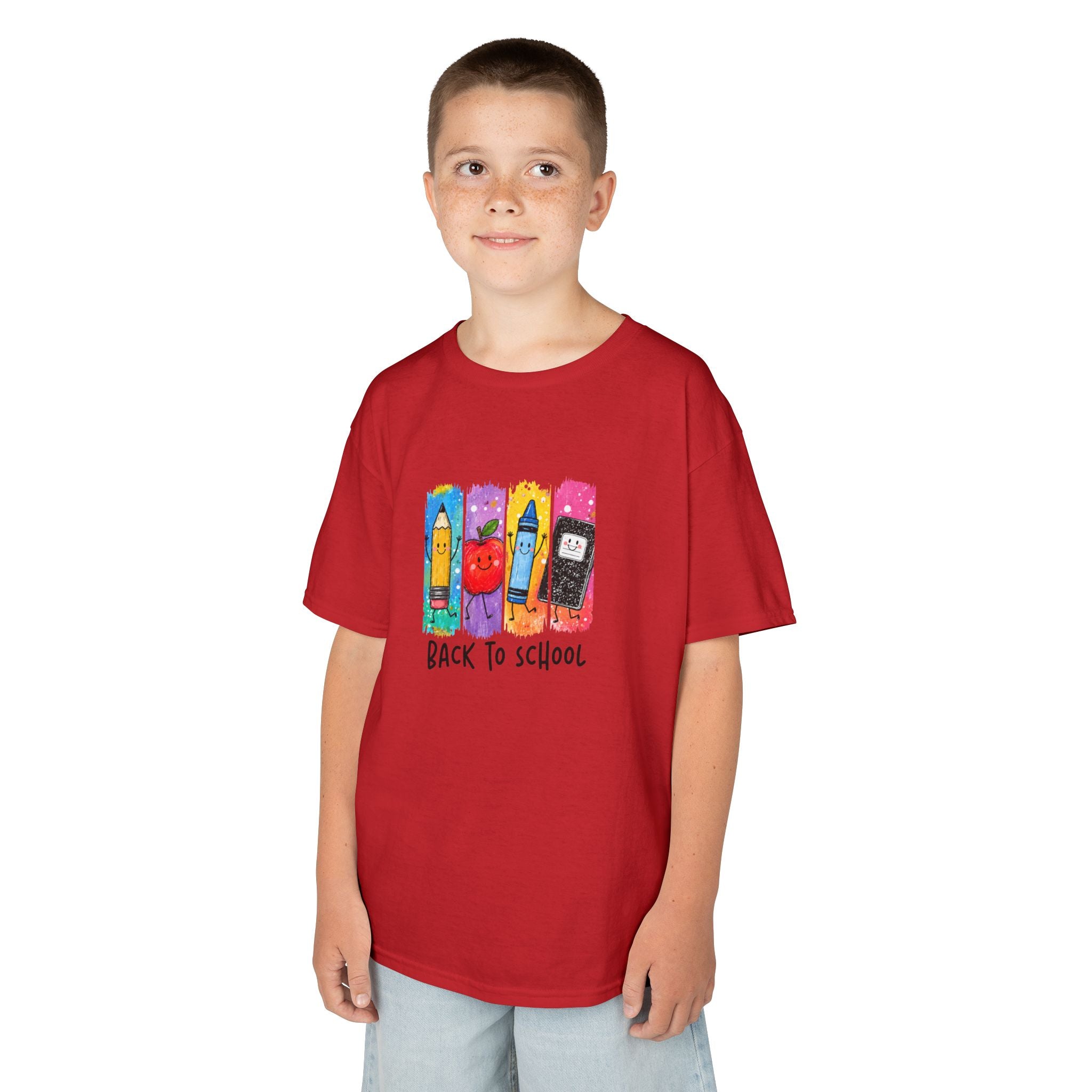 Back to School Crayon Shirt | Colorful School Supply Kids Tee | Cr8tive Designs