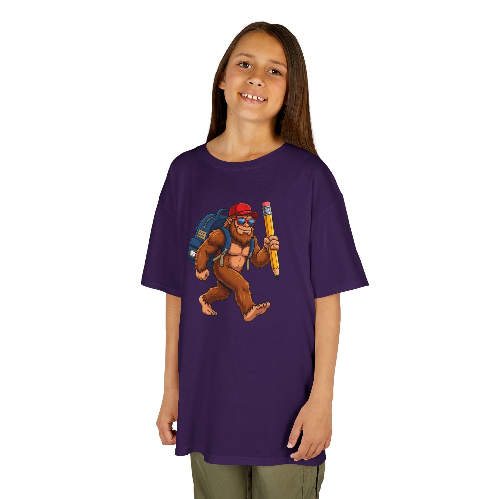 Back-to-School Bigfoot Youth T-Shirt | Funny Sasquatch School Tee | Cr8tive Designs