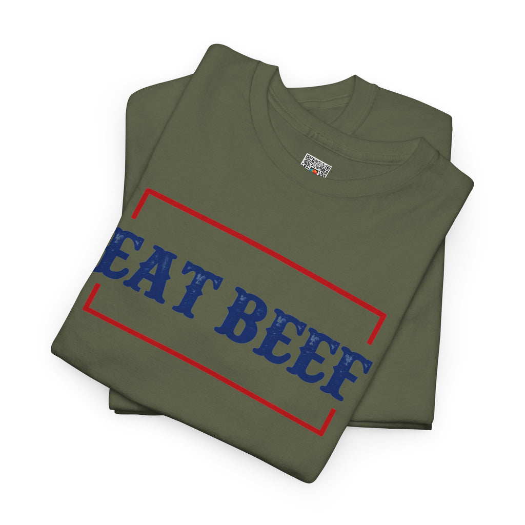 Eat Beef T-Shirt | Rustic Western Cattle Ranch Graphic Tee | Cr8tive Designs