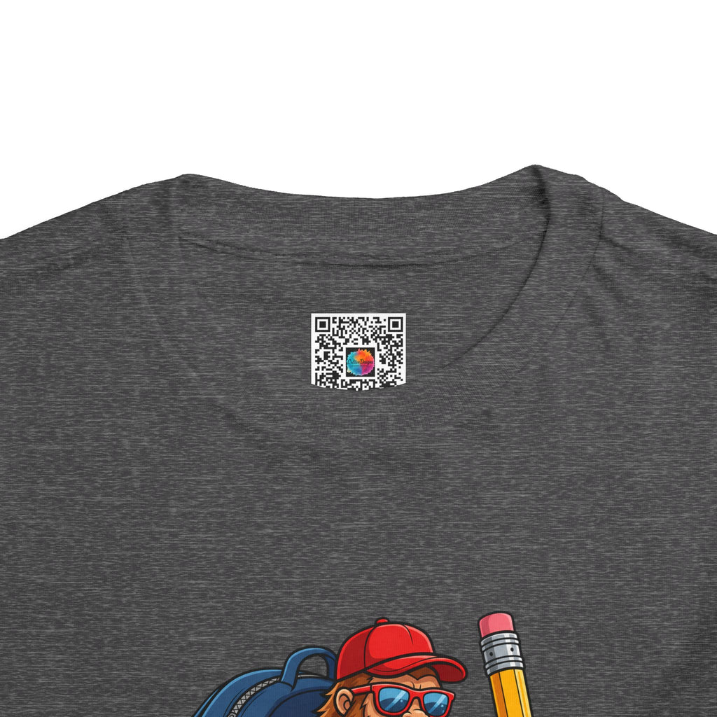 Bigfoot Back-to-School Toddler Tee | Funny Sasquatch T-Shirt | Cr8tive Designs