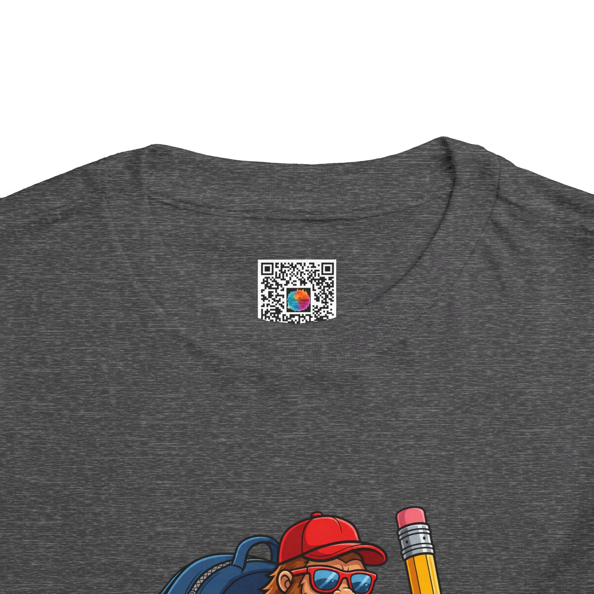 Bigfoot Back-to-School Toddler Tee | Funny Sasquatch T-Shirt | Cr8tive Designs