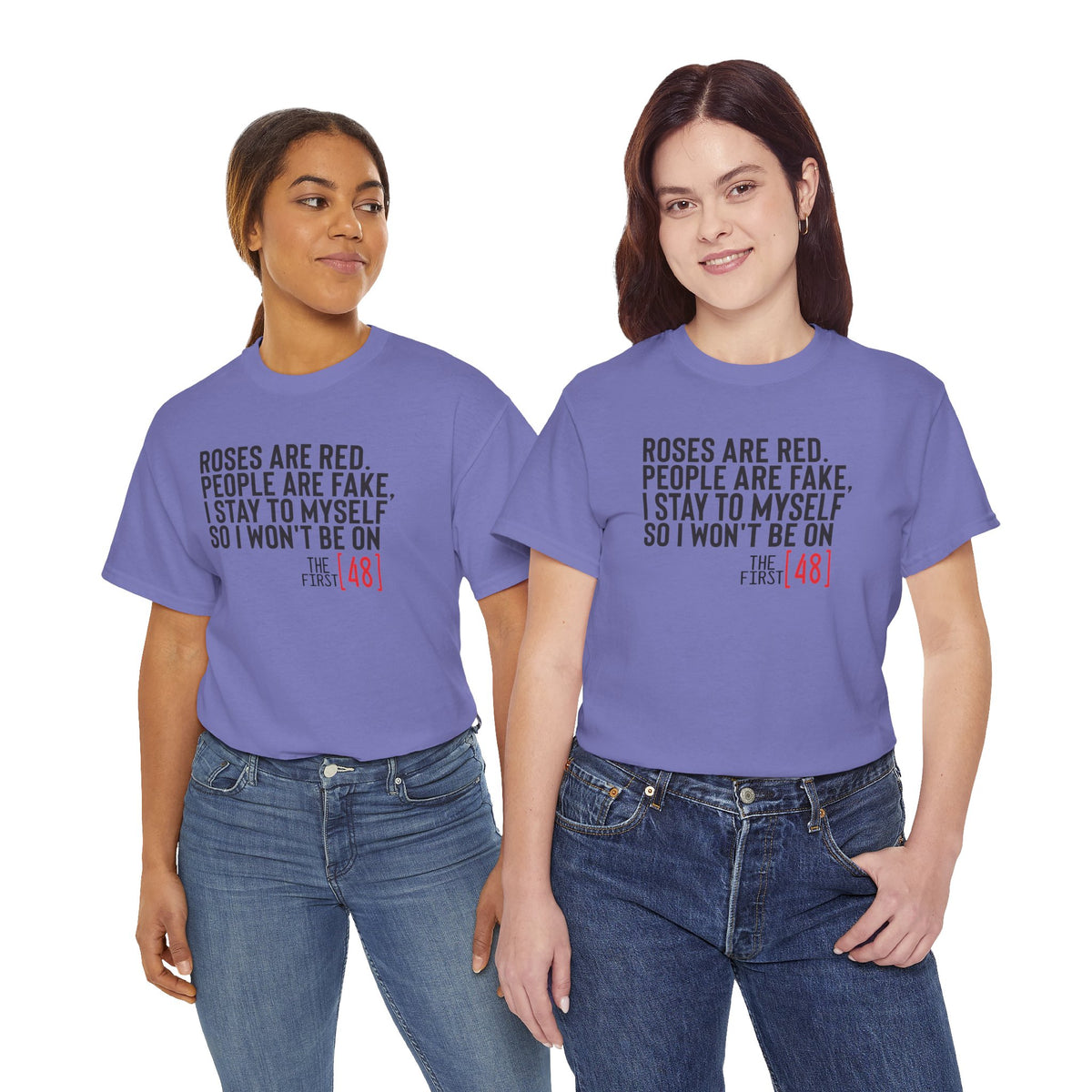 Roses Are Red, People Are Fake | Sarcastic True Crime Graphic Tee | Cr8tive Designs