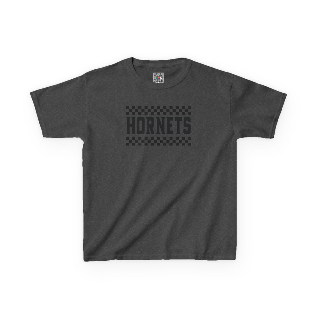 Checkered Hornets Youth T-Shirt | School Spirit Mascot Tee | Cr8tive Designs