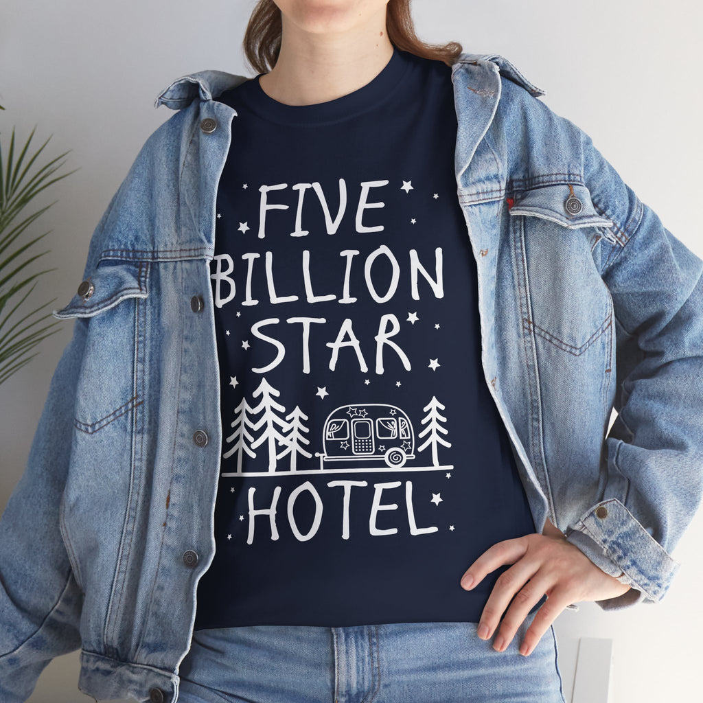 Five Billion Star Hotel | Camping Night Graphic Tee | Cr8tive Designs