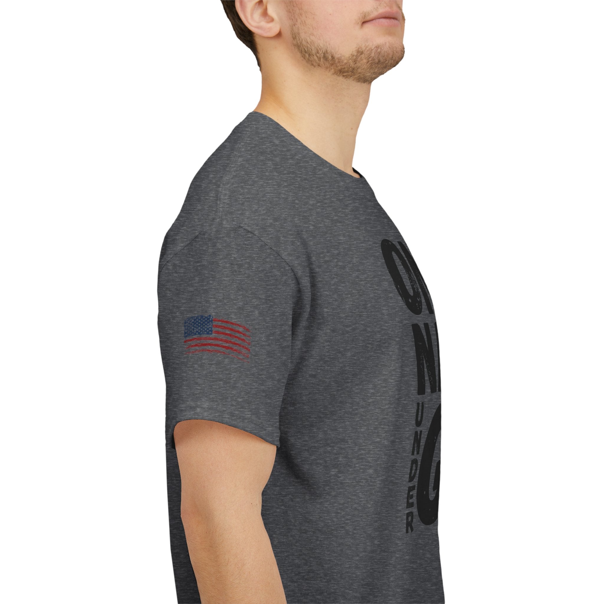 One Nation Under God T-Shirt — Patriotic Christian Tee with Cross Design