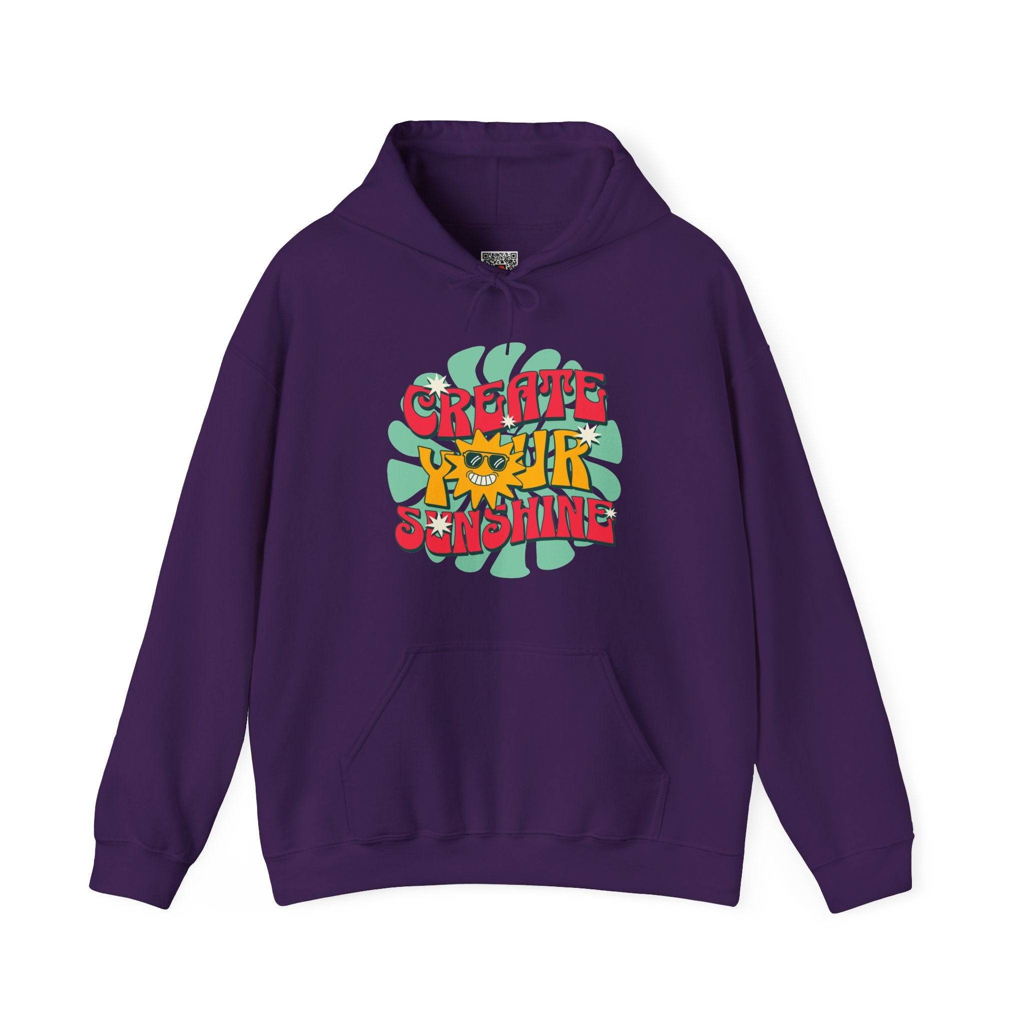 Create Your Sunshine | Colorful Retro-Inspired Hoodie | Cr8tive Designs